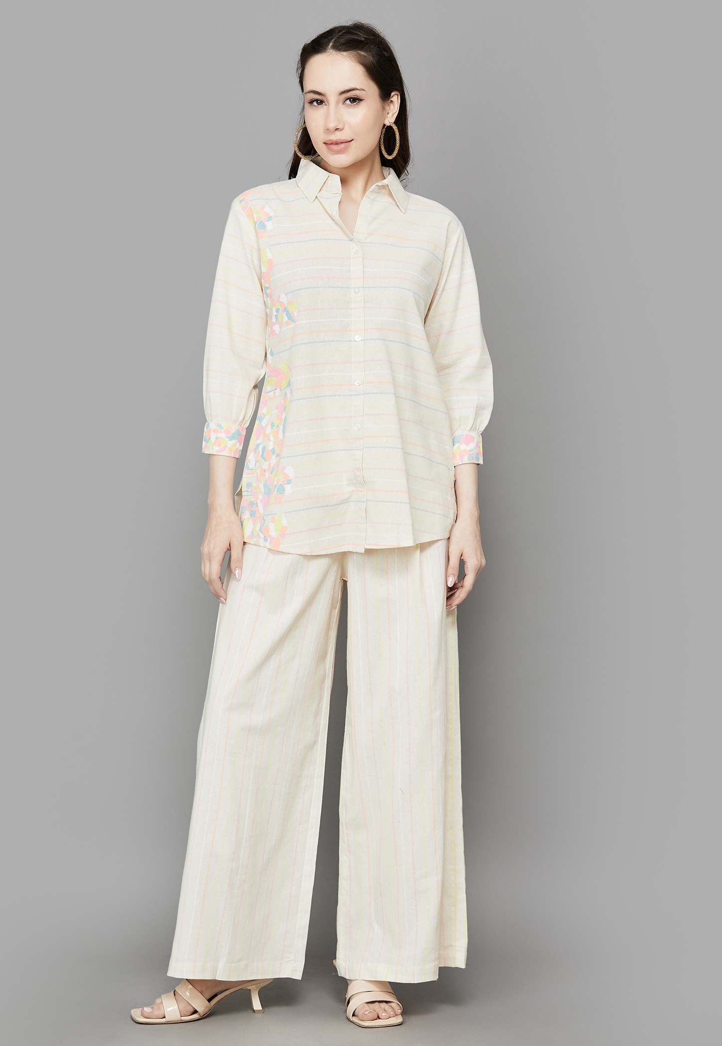 SPAN Striped Kurti Set-picture-9