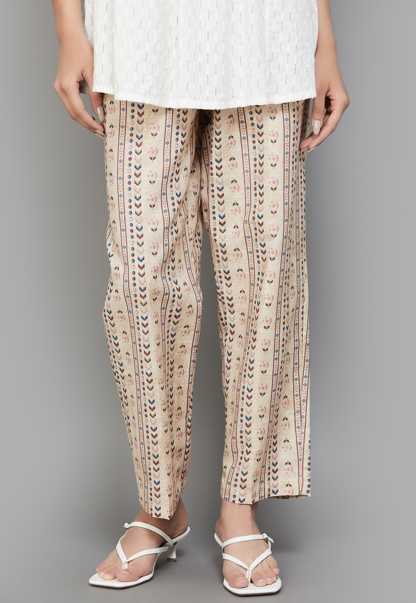 SPAN Printed Straight Pants-picture-45