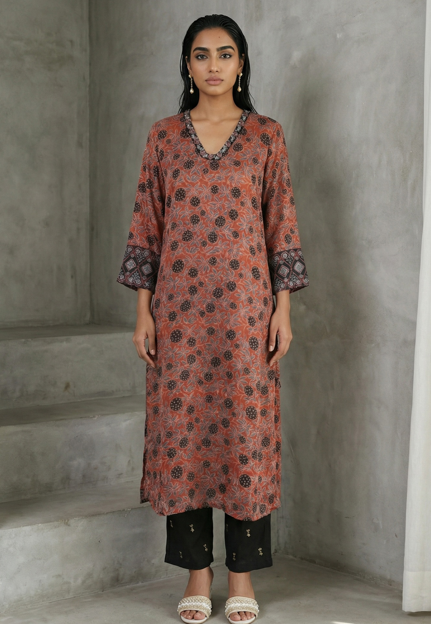 W Floral Print Straight Kurta-picture-20