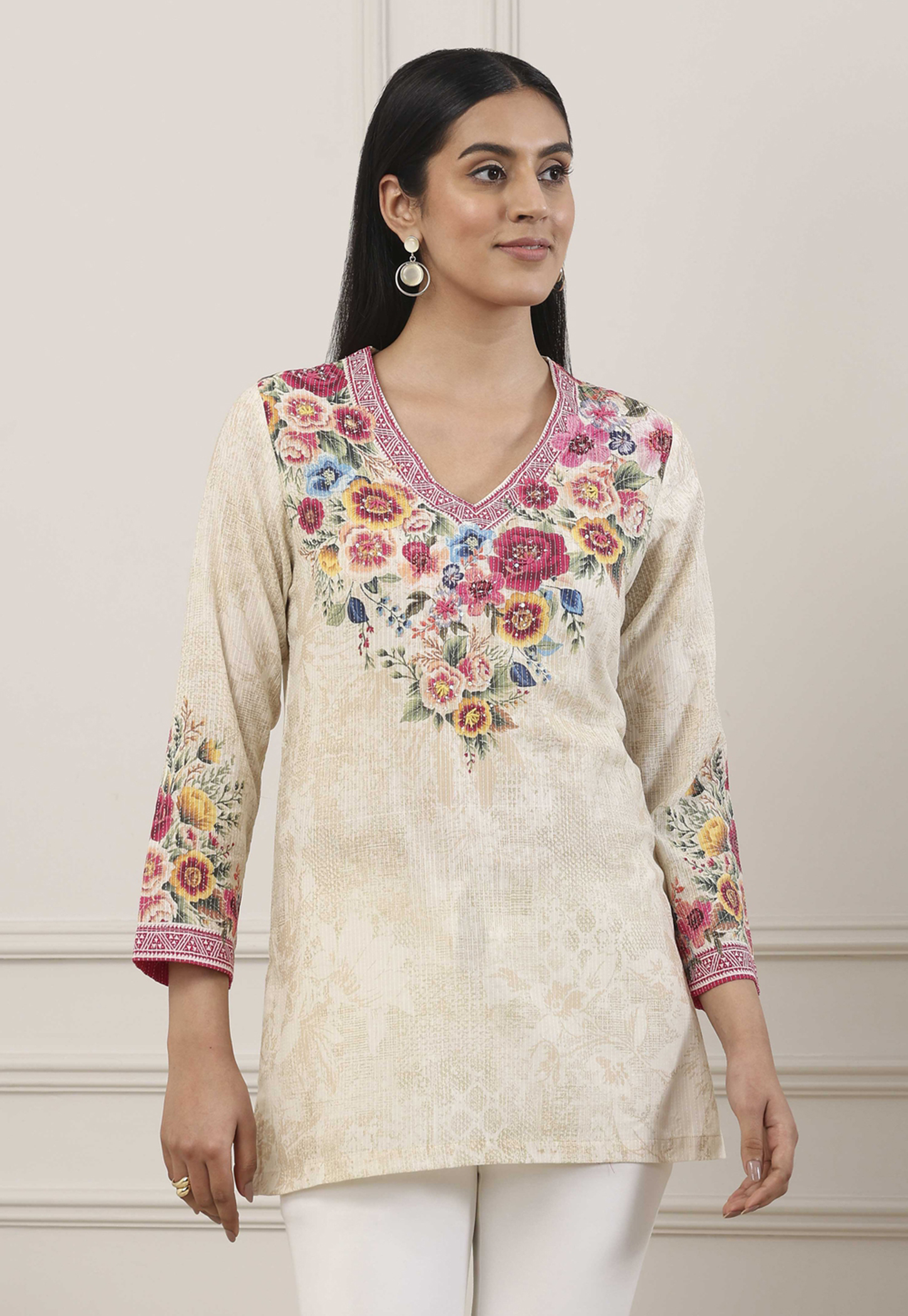 BIBA Floral Print Kurti-picture-39