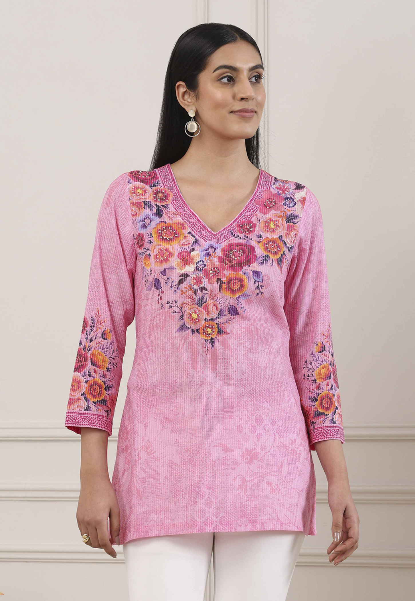 BIBA Floral Print Kurti-picture-44
