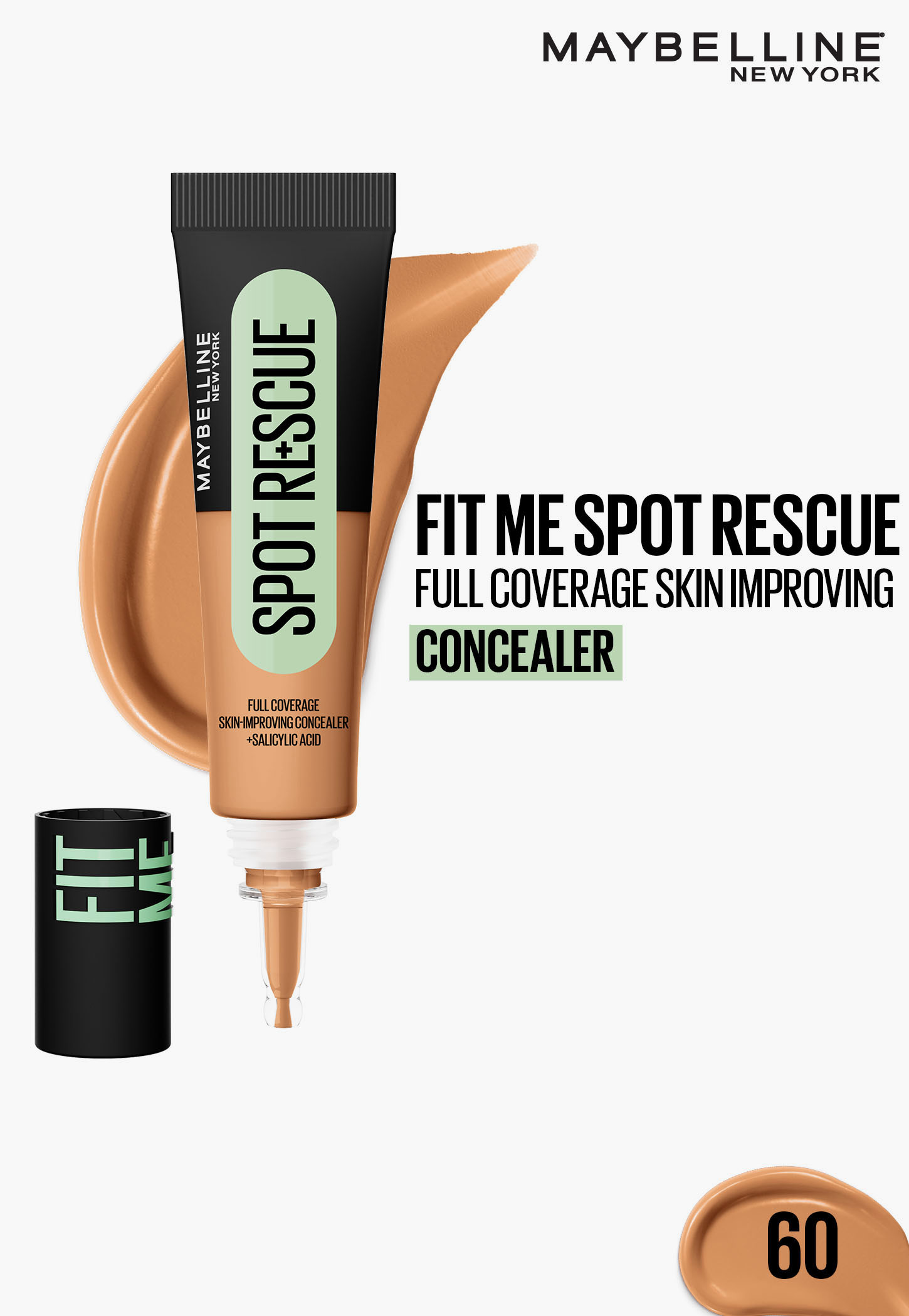 MAYBELLINE Fit Me Spot Rescue Concealer - Shade 60 - 15ml-picture-21