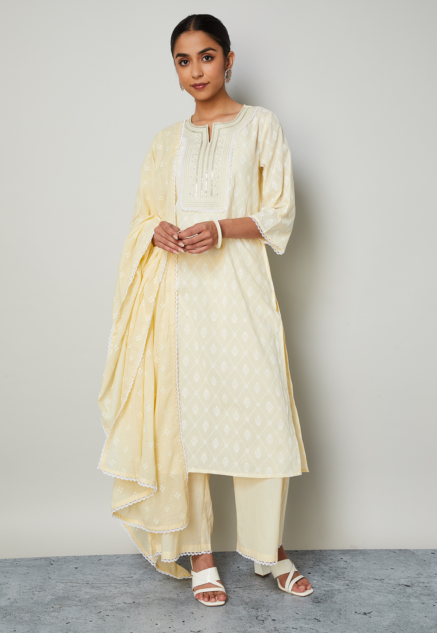 MELANGE Printed Straight Kurta Set-picture-32