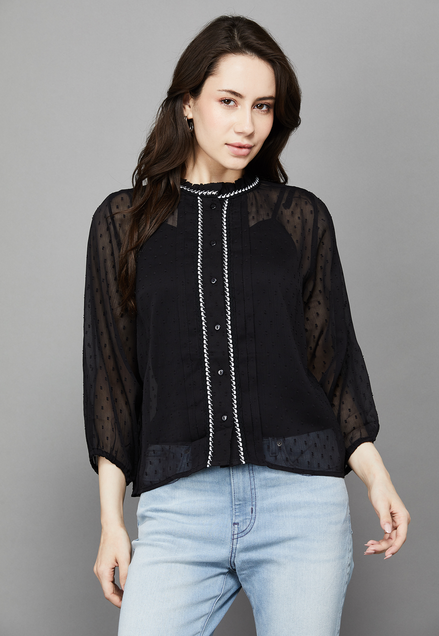 ONLY Embroidered Shirt Style Top-picture-38
