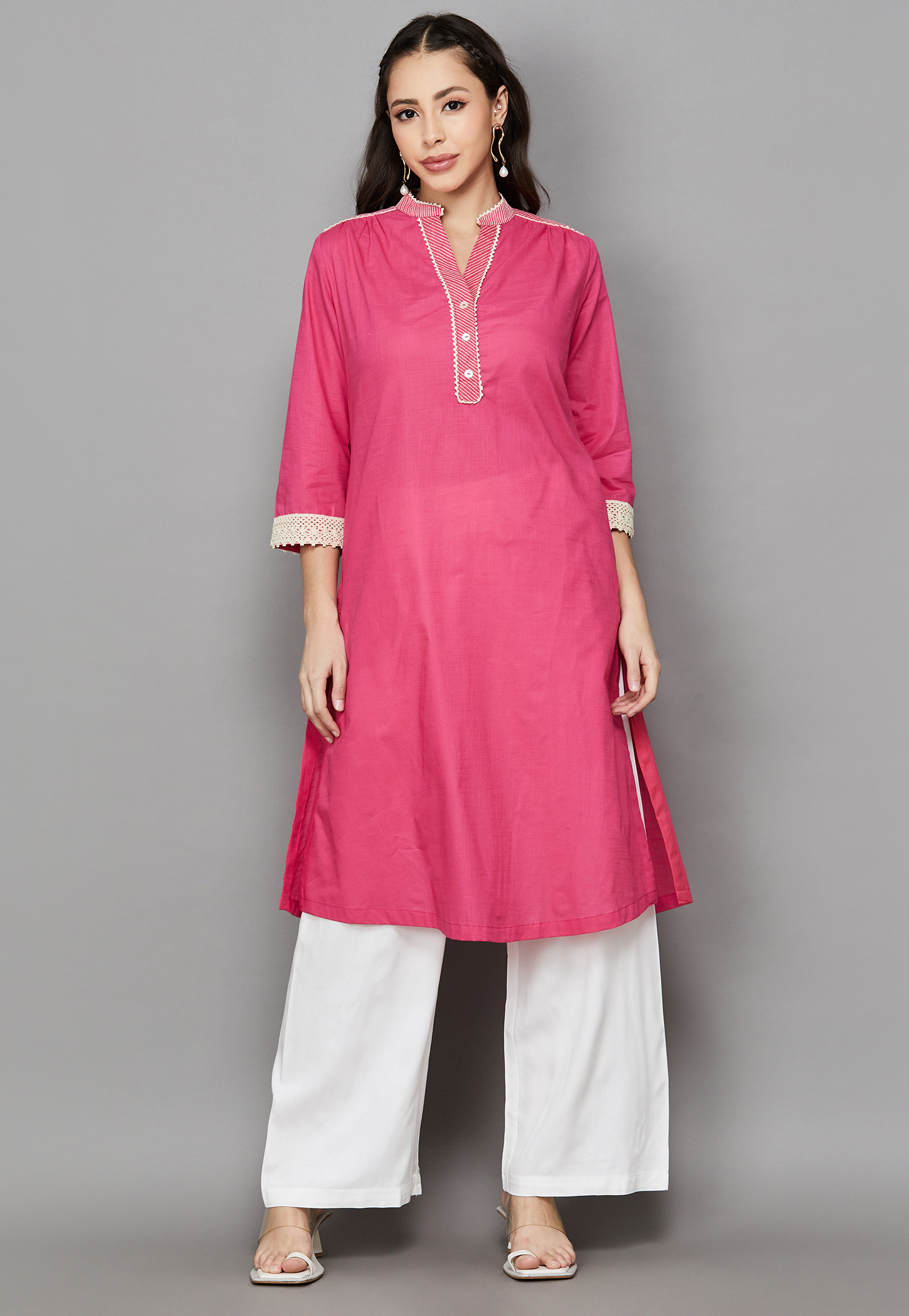 BIBA Lace Insert Straight Kurta-picture-44