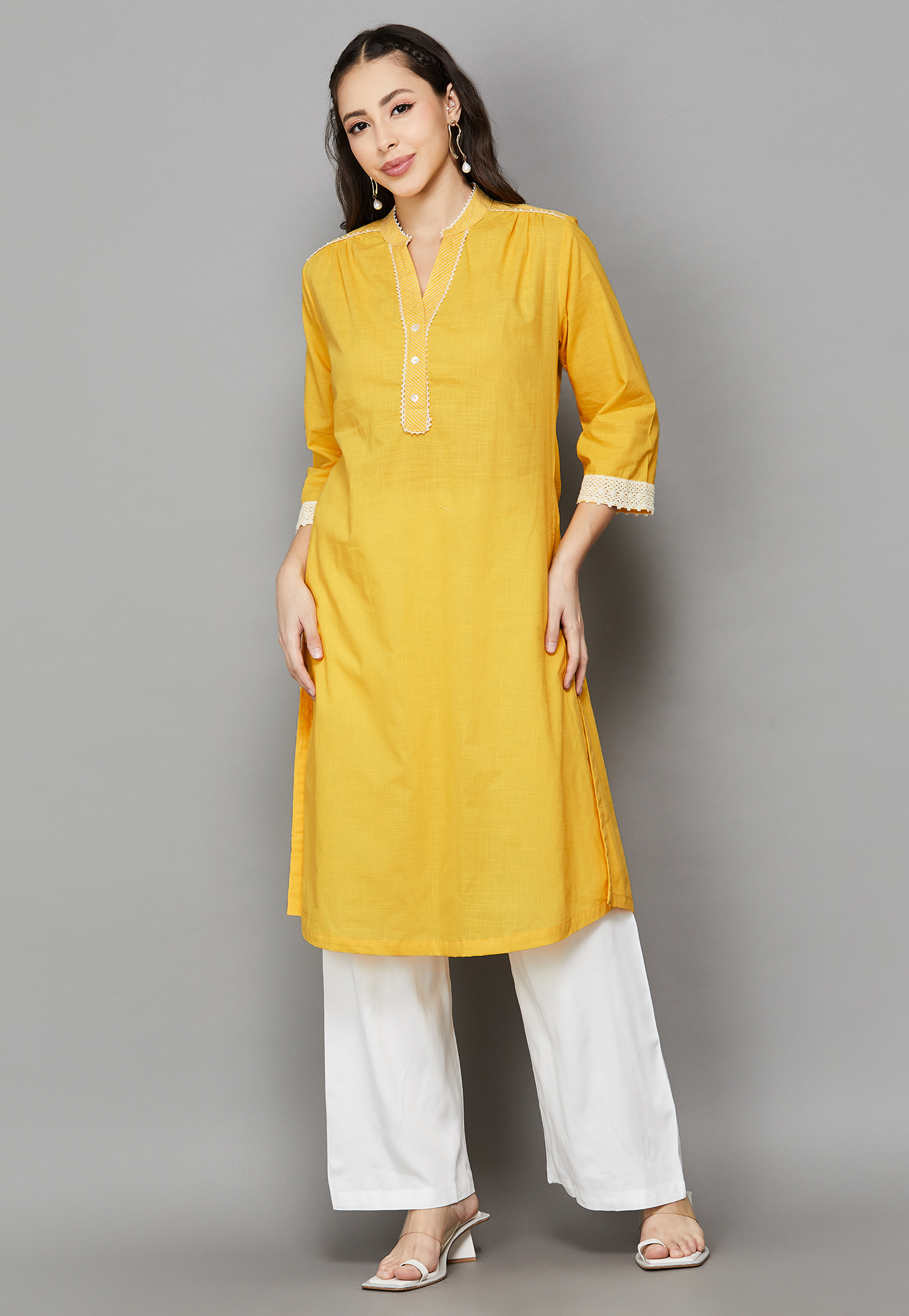BIBA Lace Insert Straight Kurta-picture-22