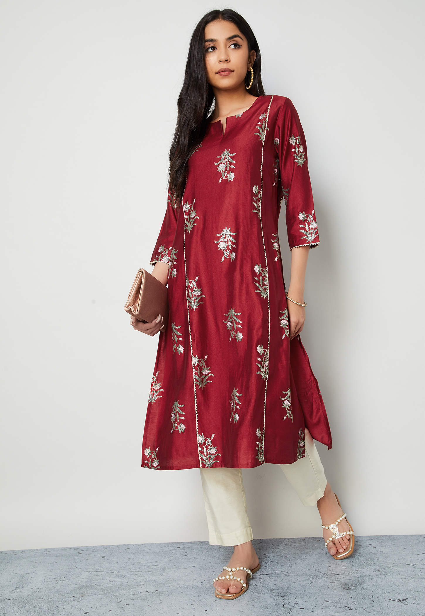 MELANGE Printed Straight Kurta-picture-23