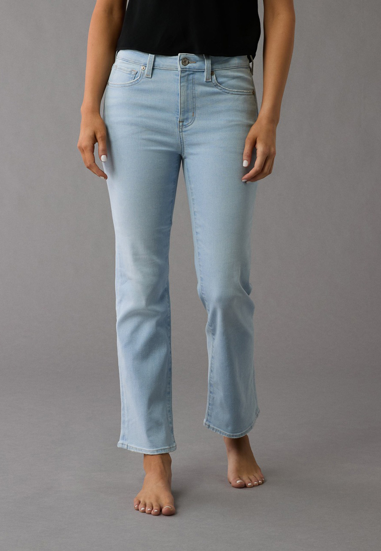 AMERICAN EAGLE Lightwashed Flared Jeans-picture-47