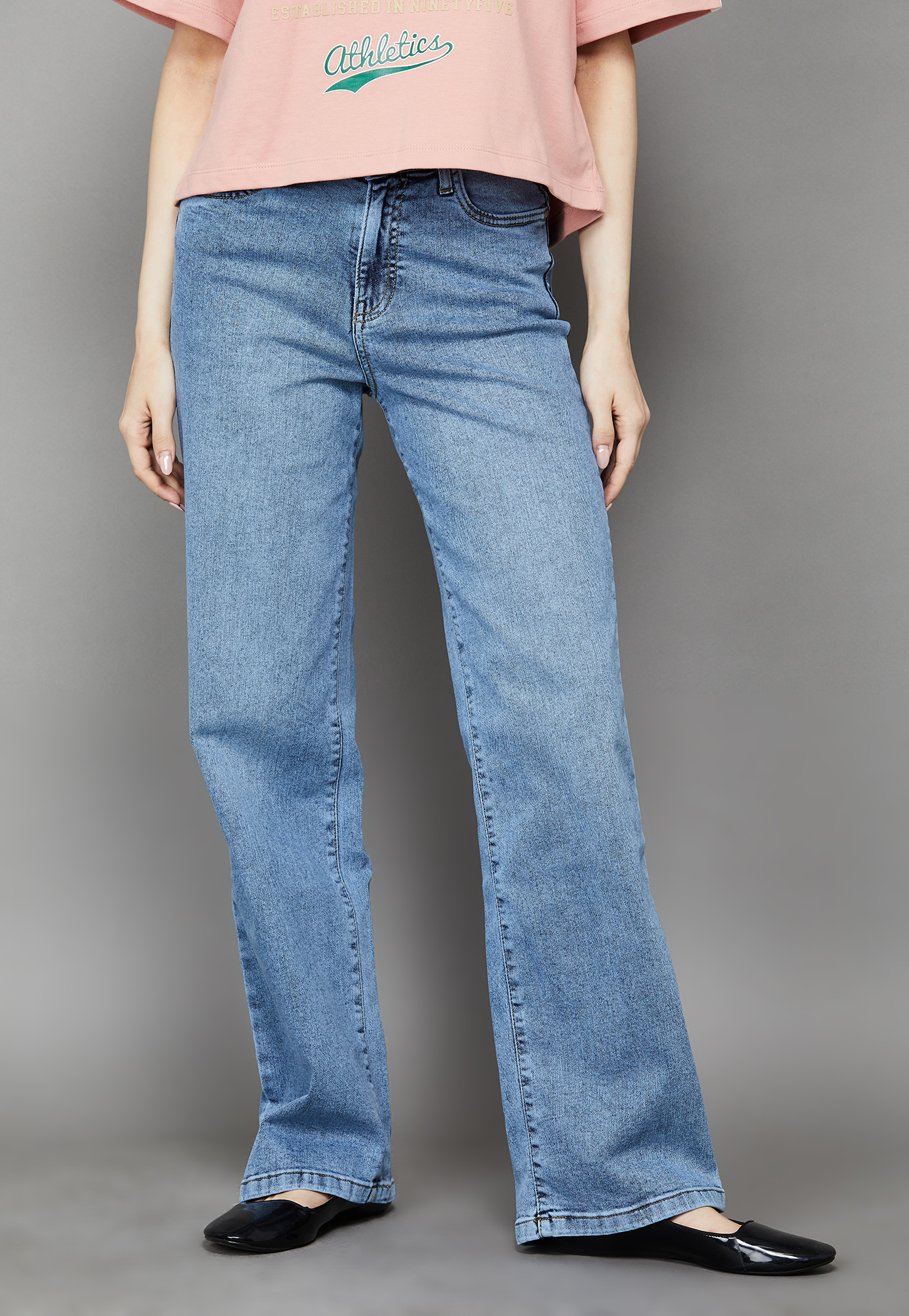 KRAUS Washed High Rise Straight Fit Jeans-picture-35