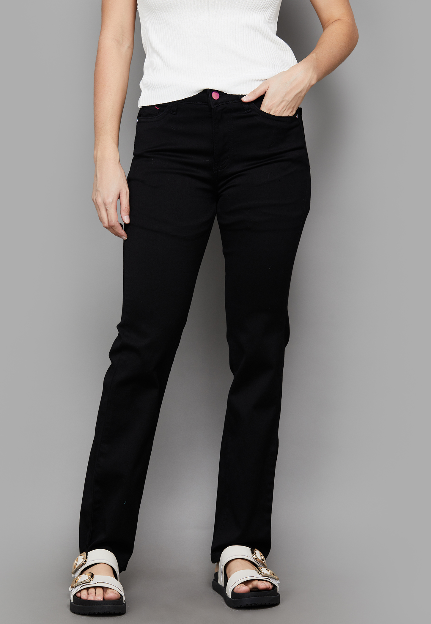 KRAUS Solid Straight Fit Jeans-picture-16
