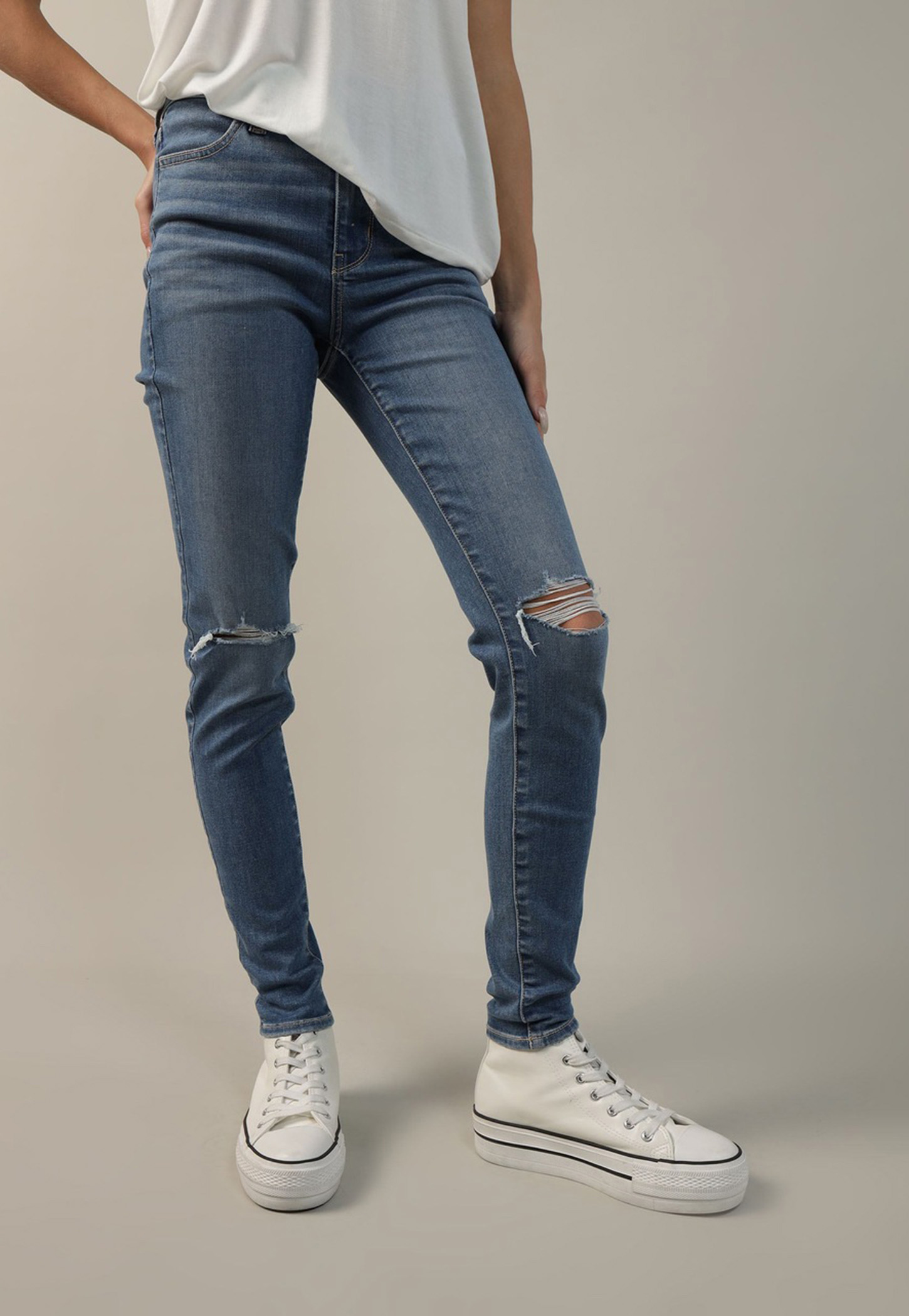 AMERICAN EAGLE Distressed Skinny Fit Jeans-picture-52