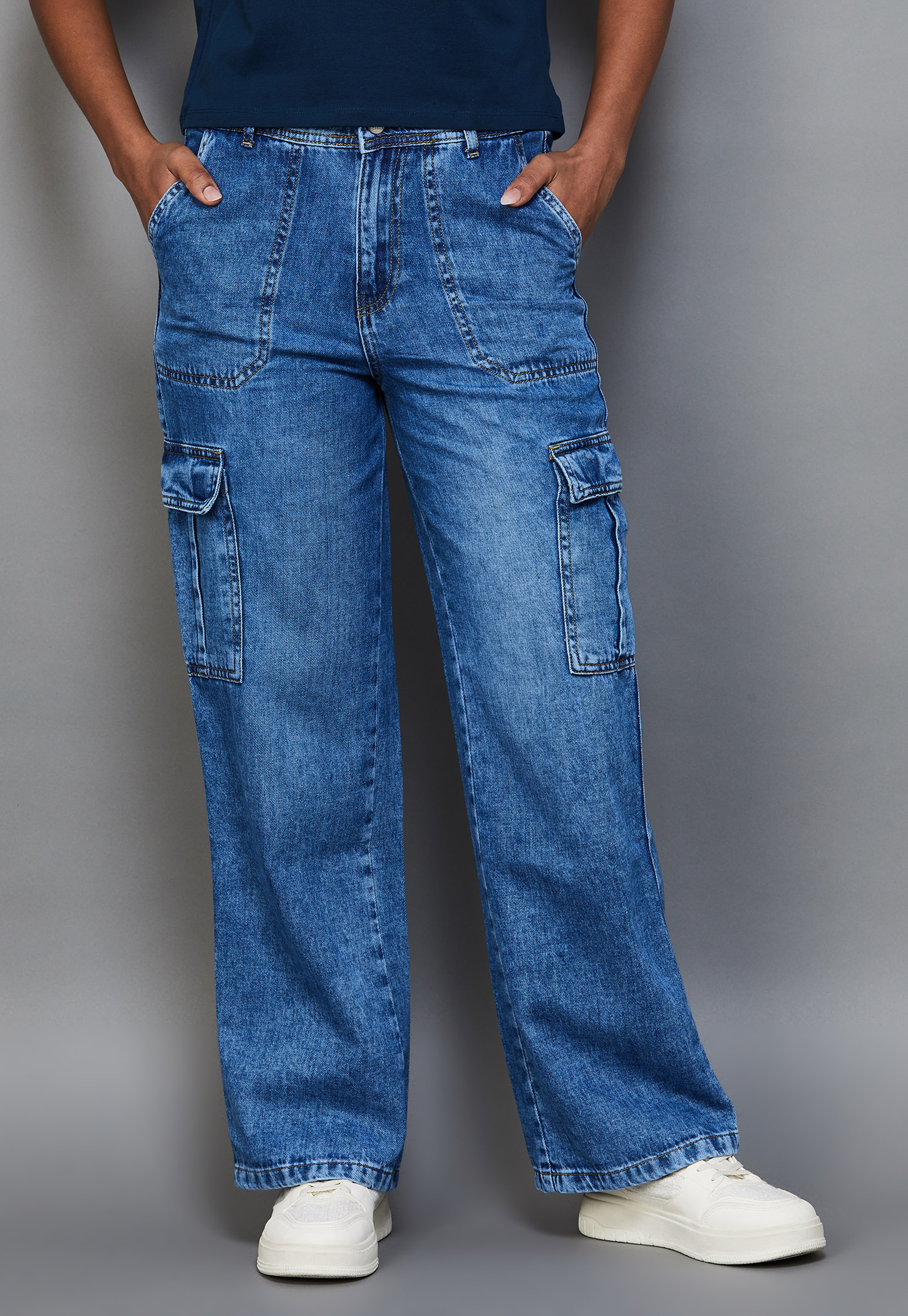 KRAUS Elasticated High-Rise Cargos-picture-26