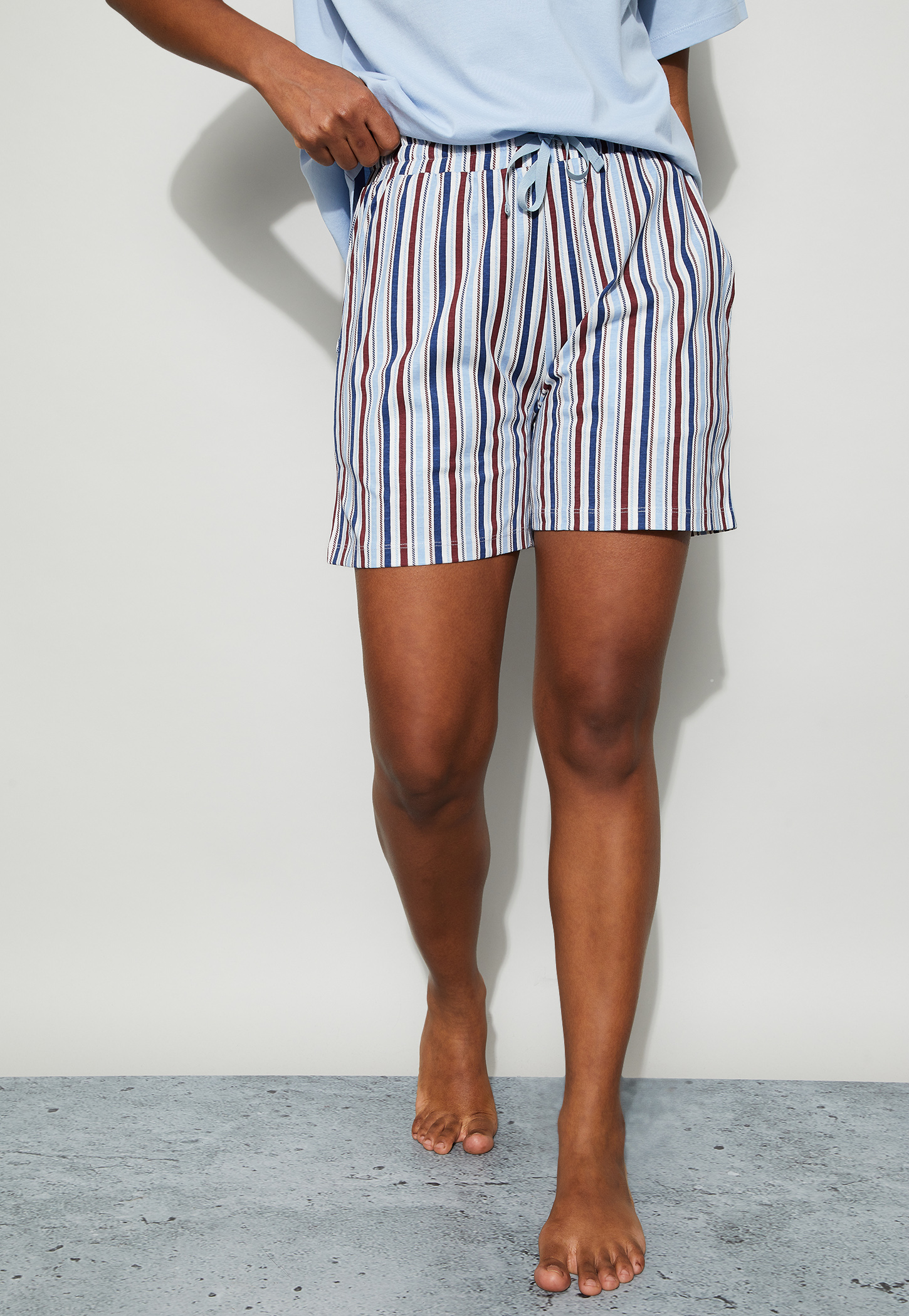 GINGER Striped Lounge Shorts-picture-29