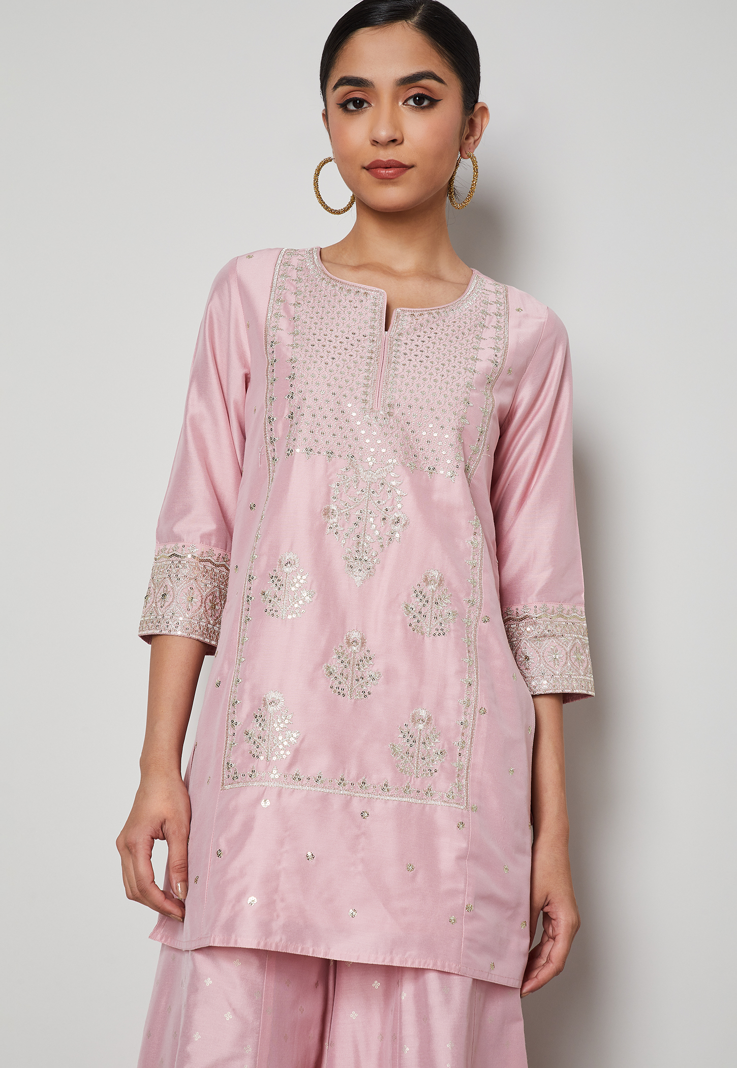 MELANGE Embroidered Straight Kurti-picture-35