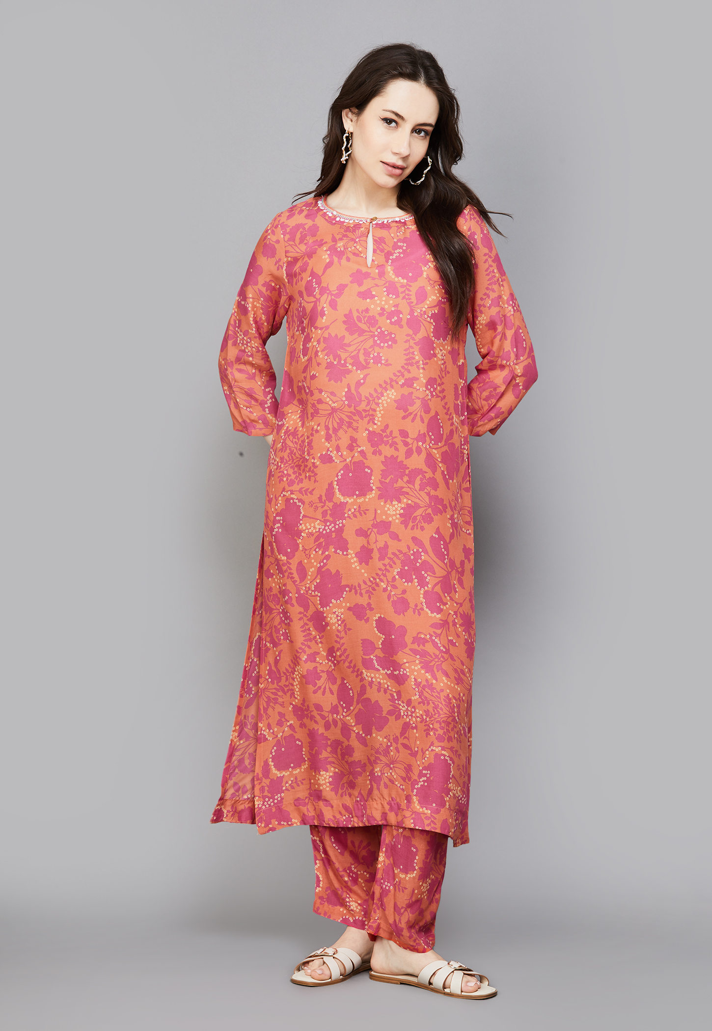 W Floral Print Straight Kurta-picture-44