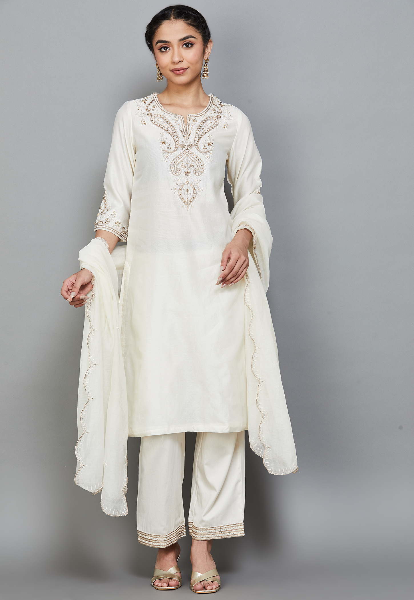 BIBA Embroidered Kurta Set-picture-48