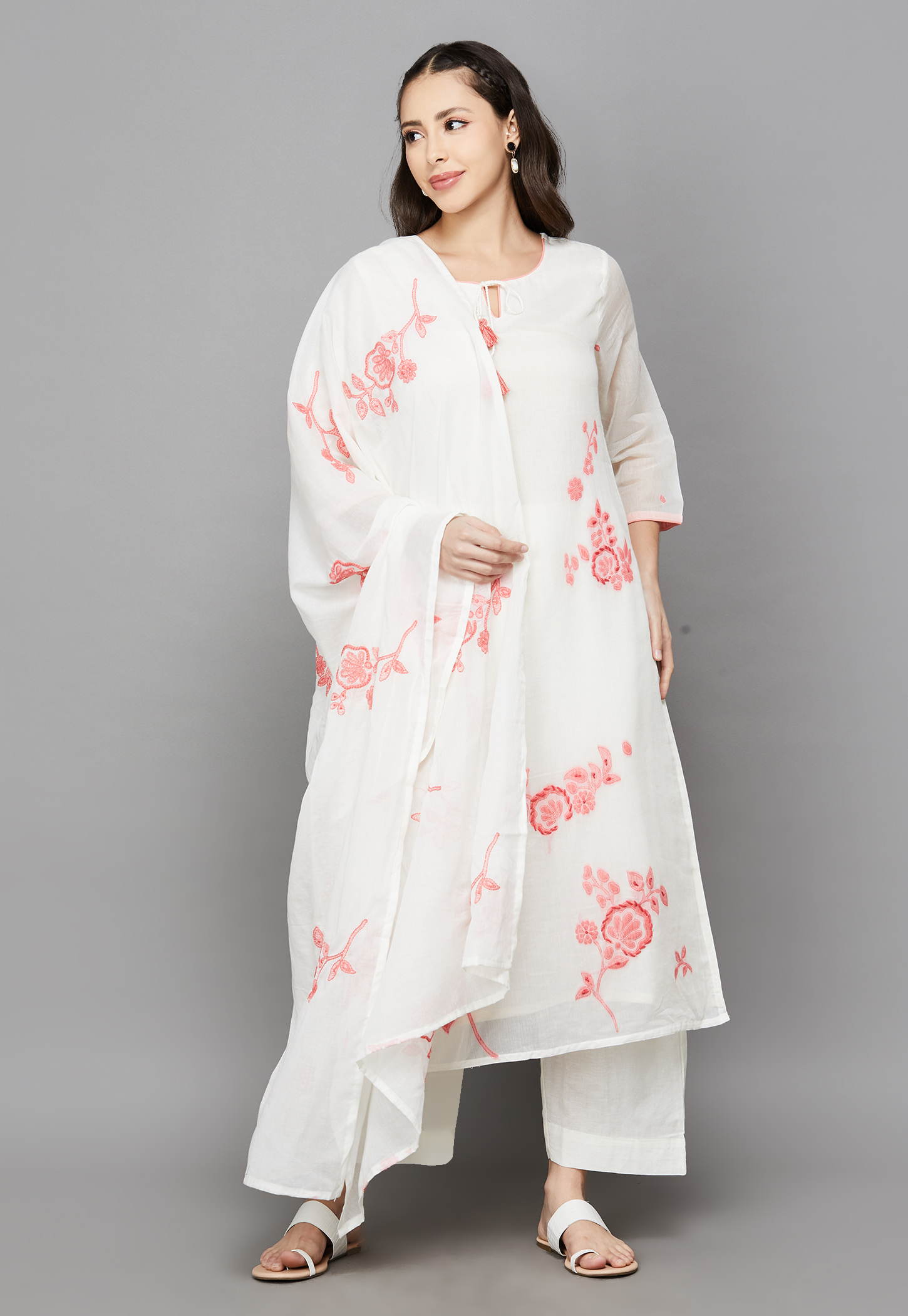 BIBA Woven Straight Kurta Set-picture-39