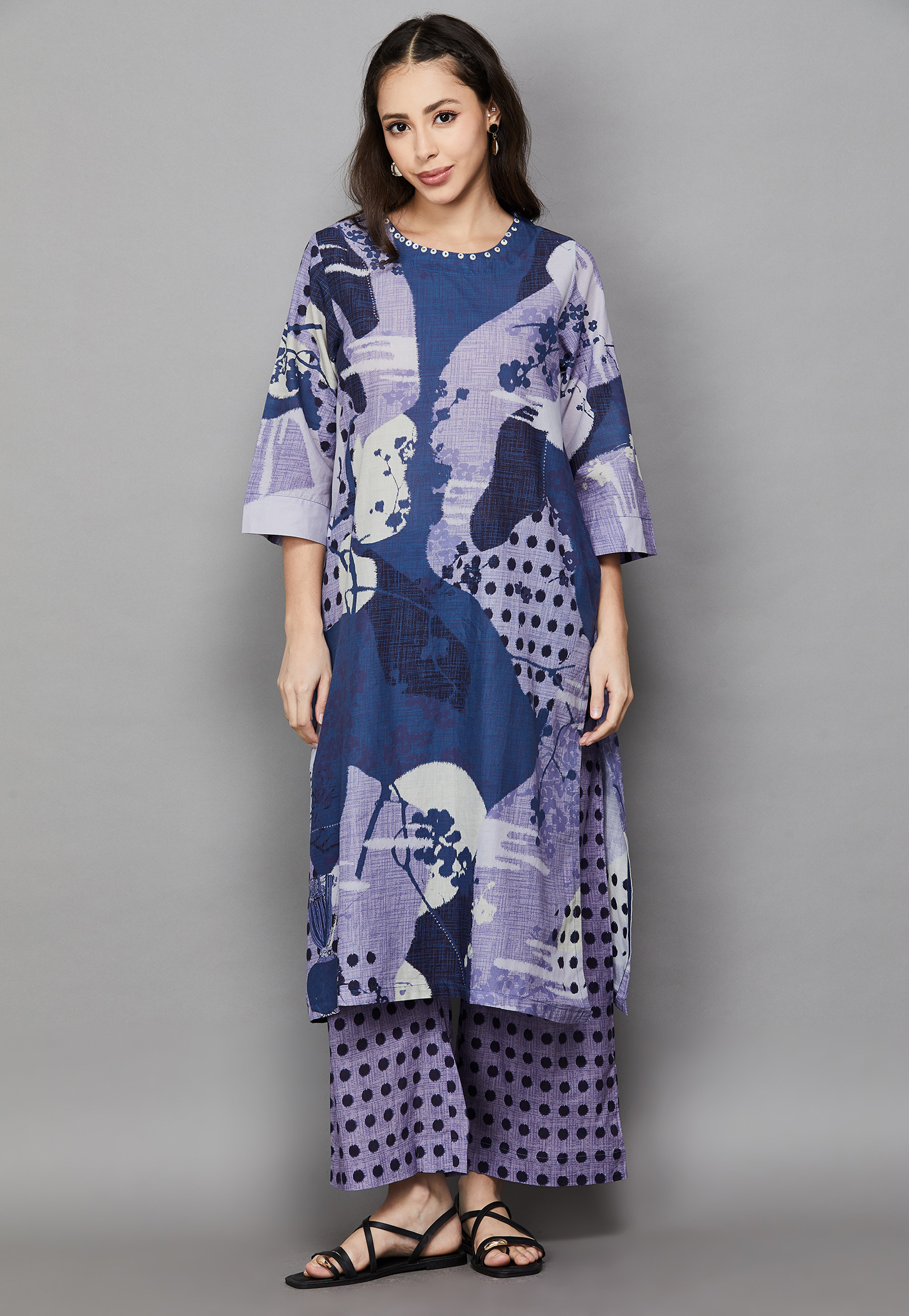 BIBA Floral Print Kurta Set-picture-38