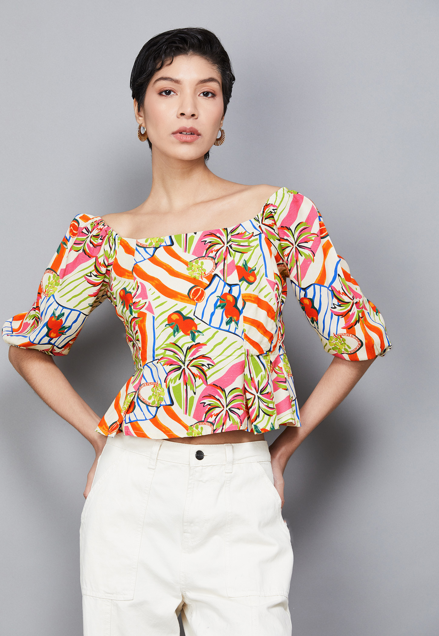 ONLY Floral Print Crop Top-picture-40