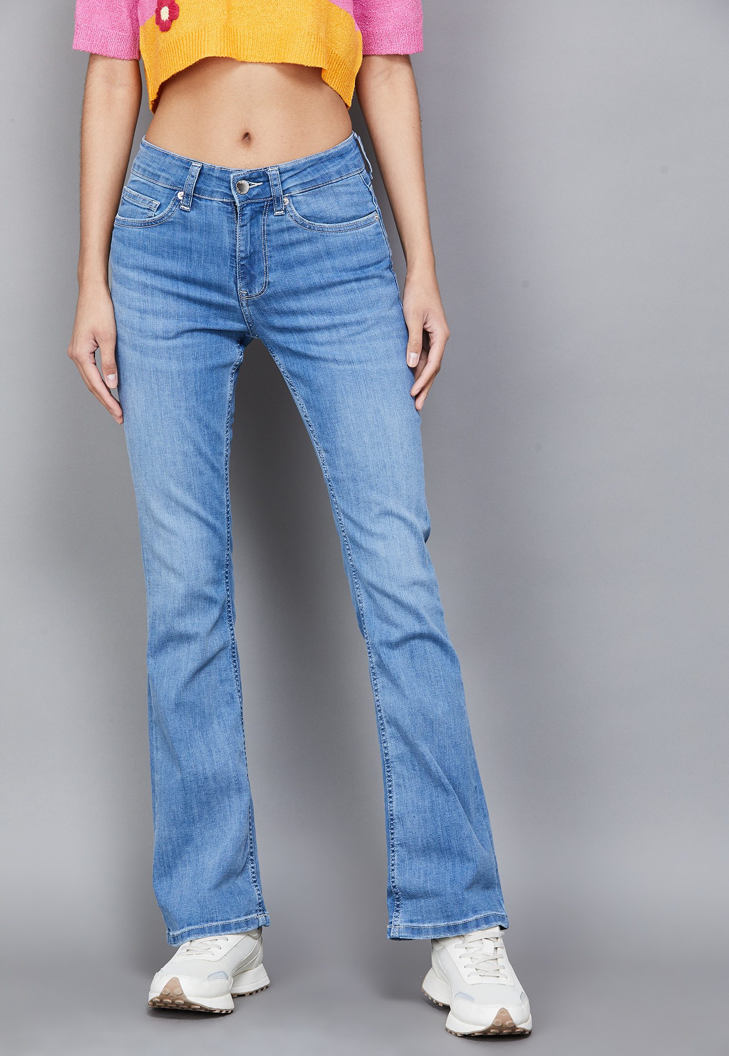 ONLY Washed Flared Jeans-picture-25