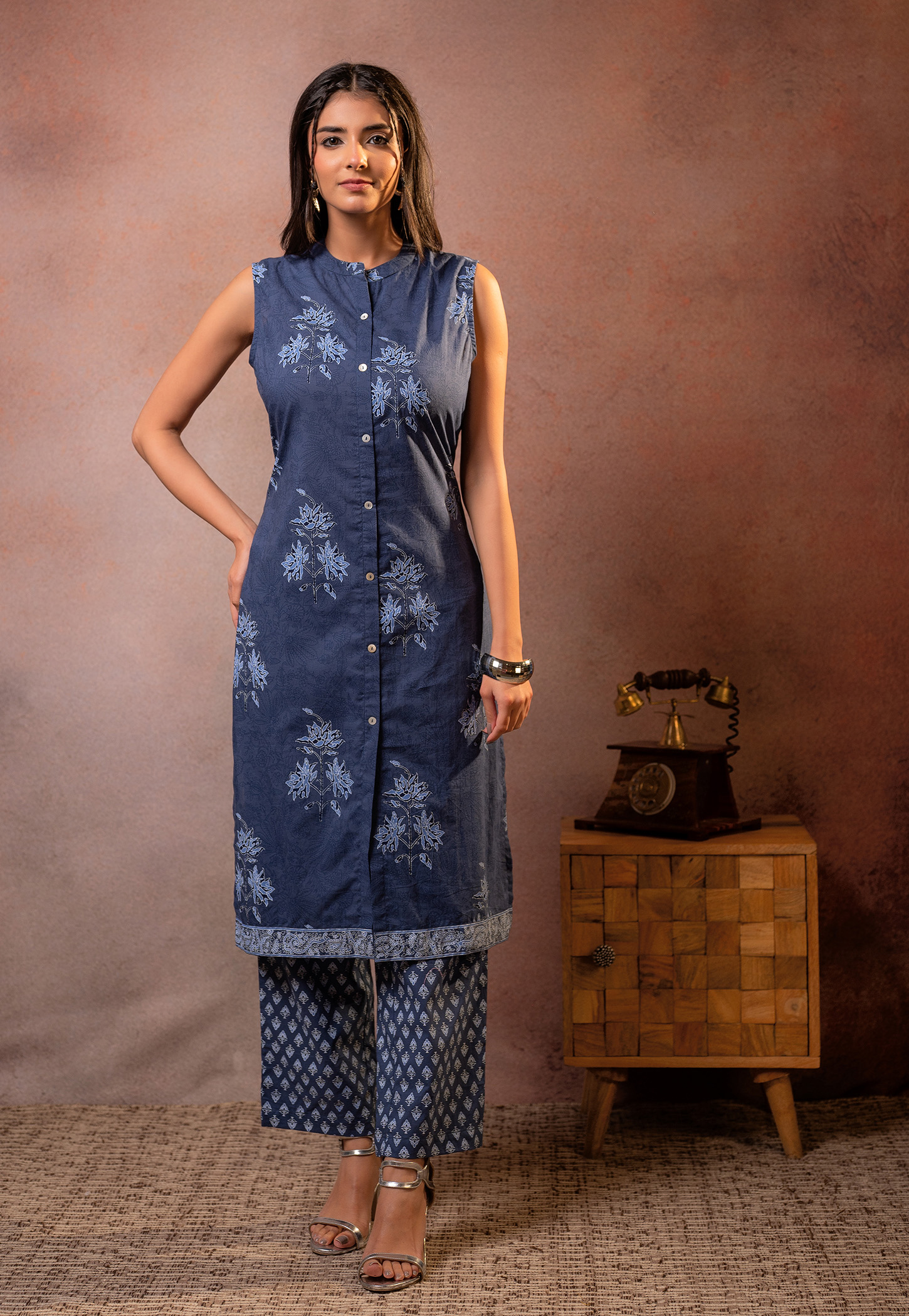 JUNIPER Floral Print Kurta Set-picture-27