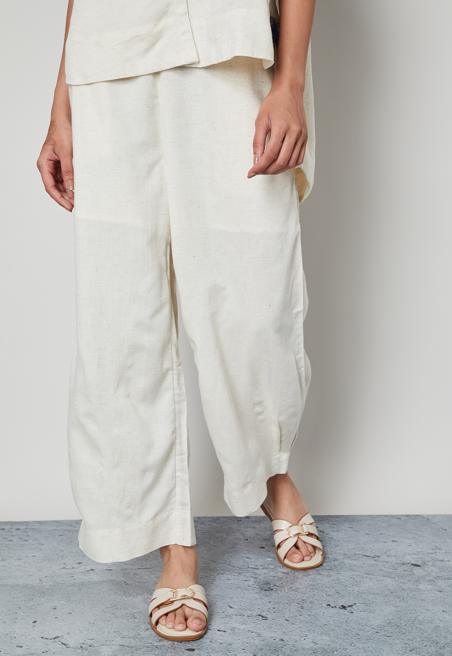 MELANGE Solid Palazzos-picture-33