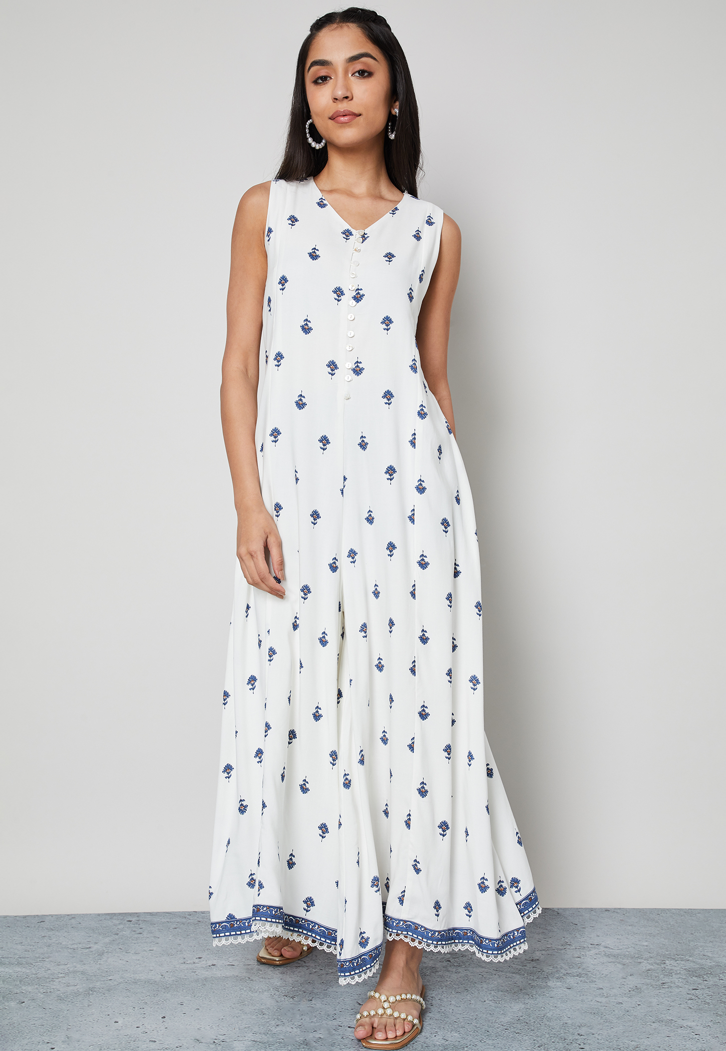 COLOUR ME BY MELANGE Floral Print Maxi Dress-picture-19