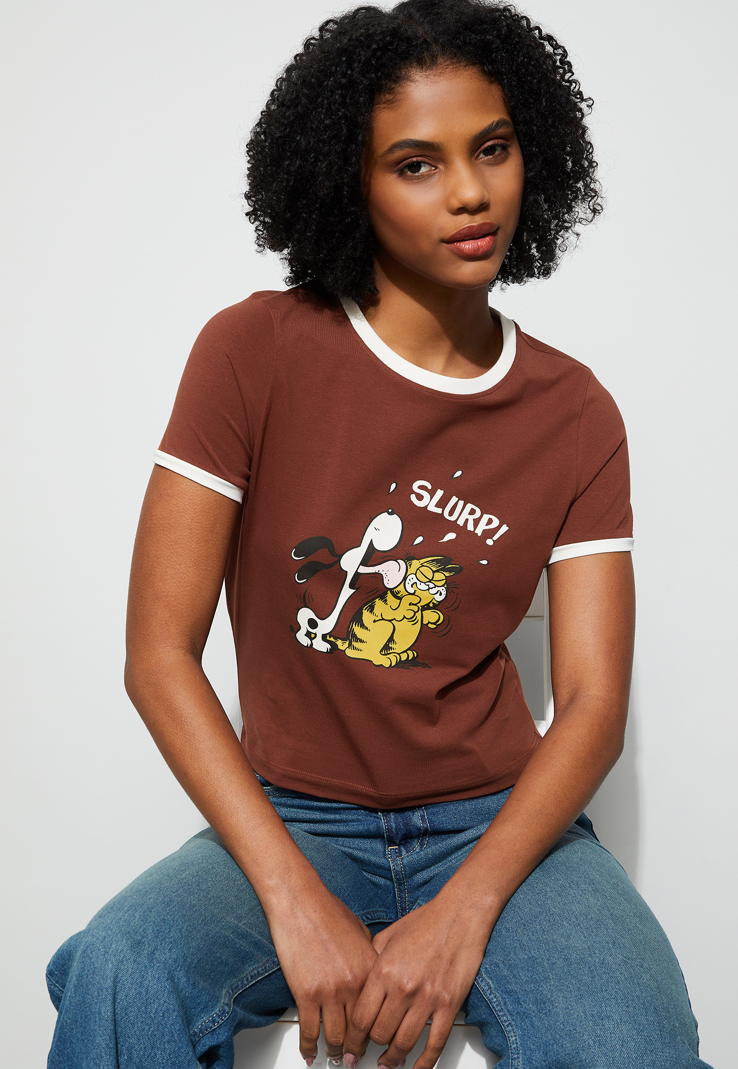 GINGER Garfield Print T-shirt-picture-14