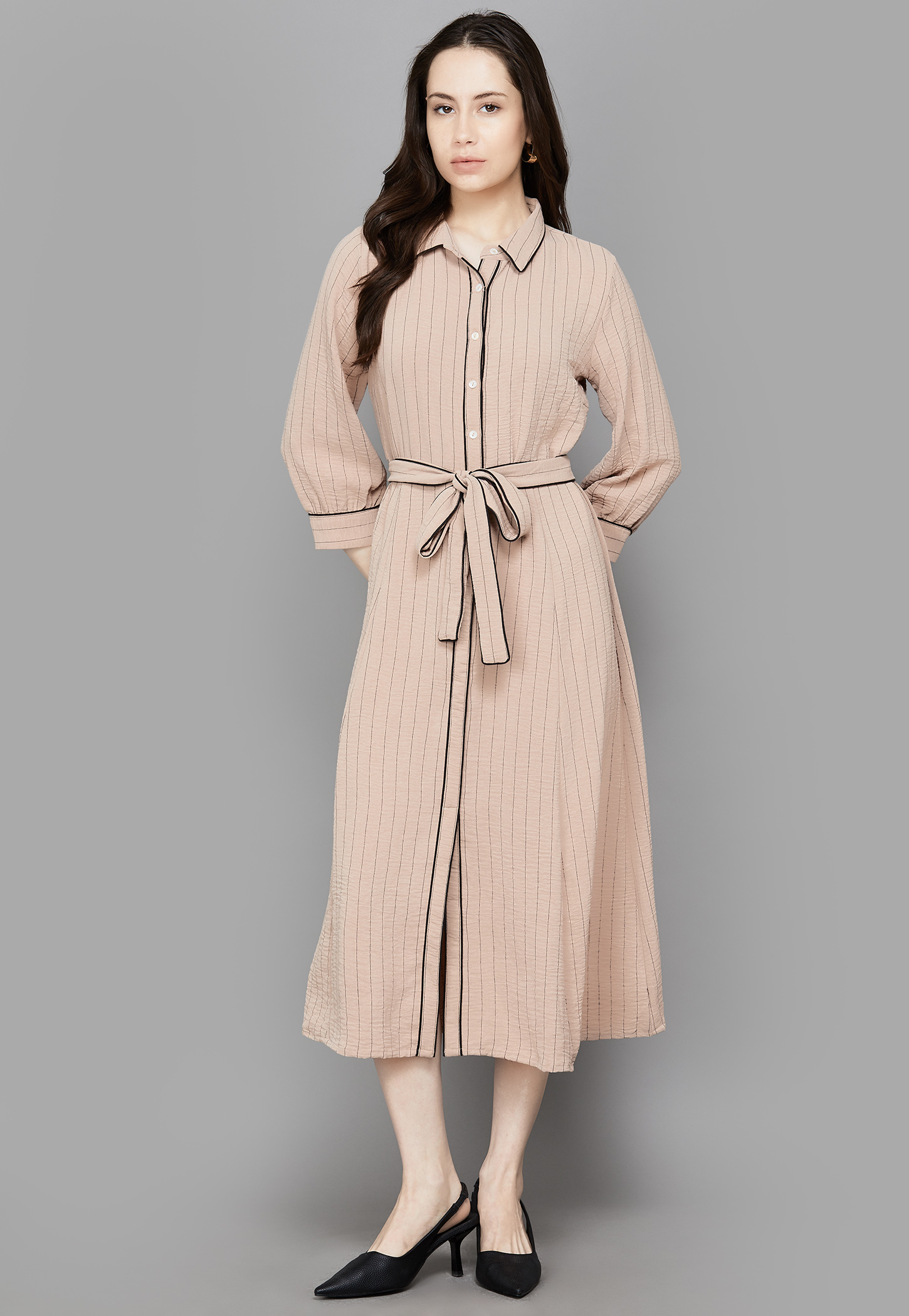 AND Striped Shirt Dress-picture-20