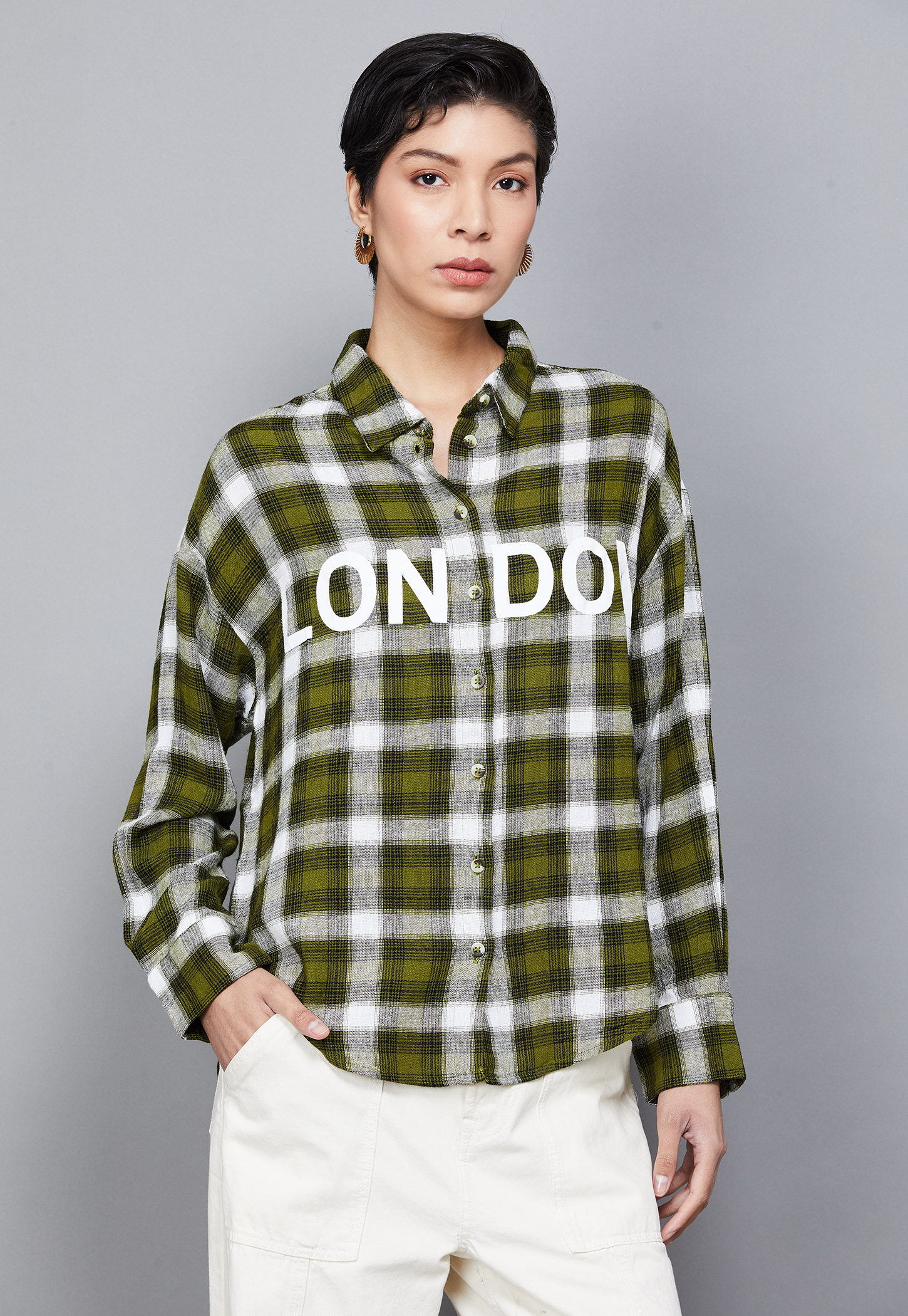 ONLY Checked Regular Fit Shirt-picture-41