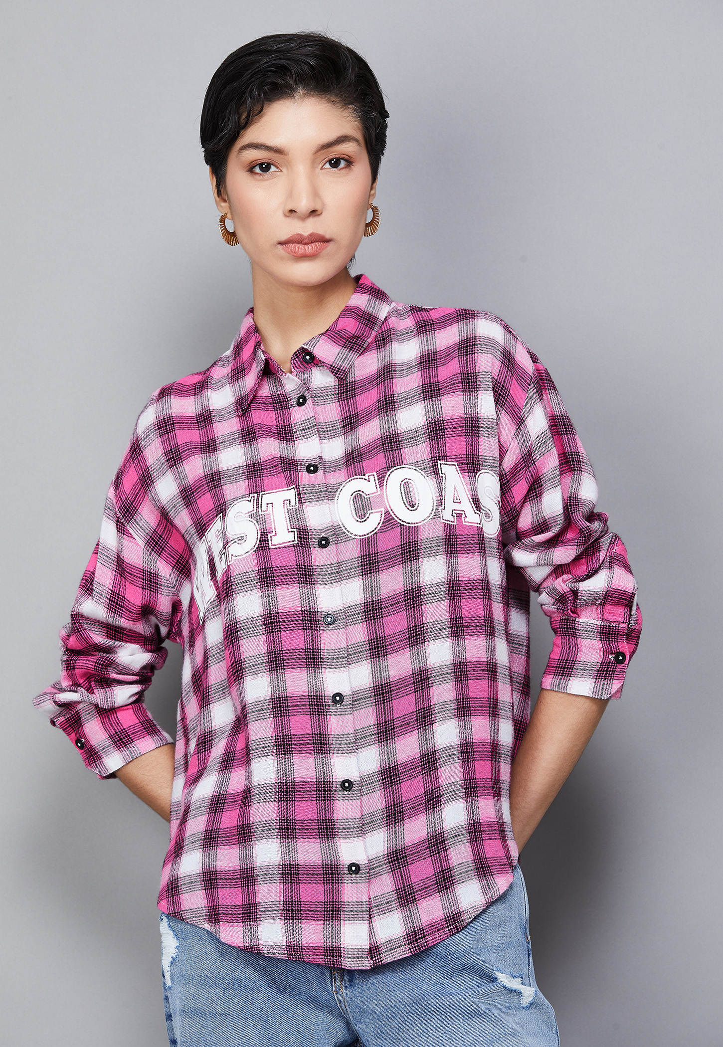 ONLY Checked Regular Fit Shirt-picture-12
