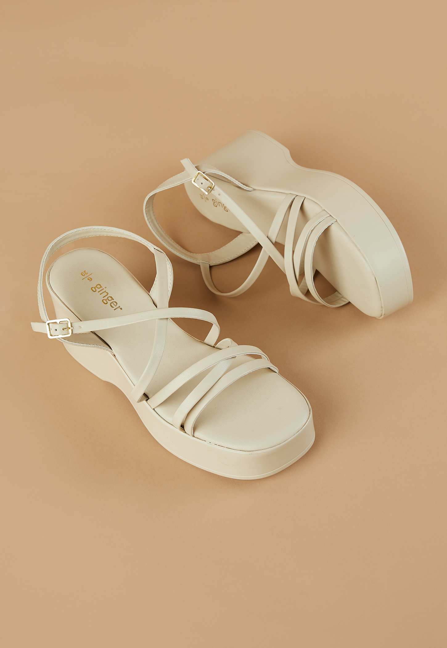 GINGER Solid Open-Toe Platforms-picture-24