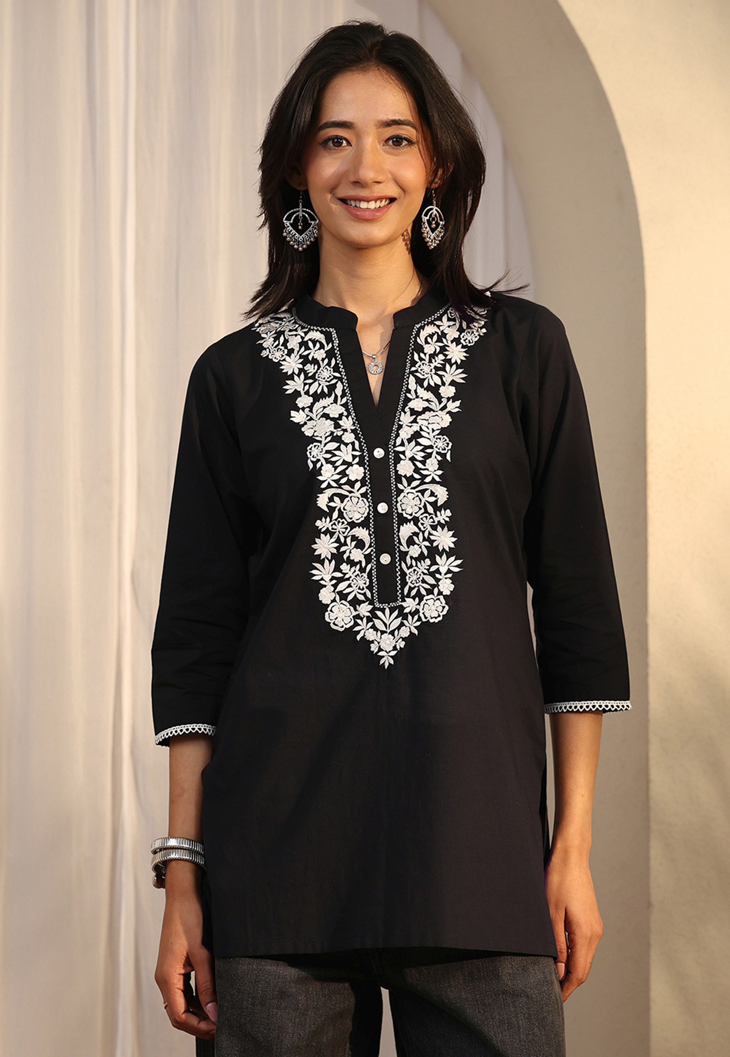 LIBAS Embroidered Straight Kurti-picture-13