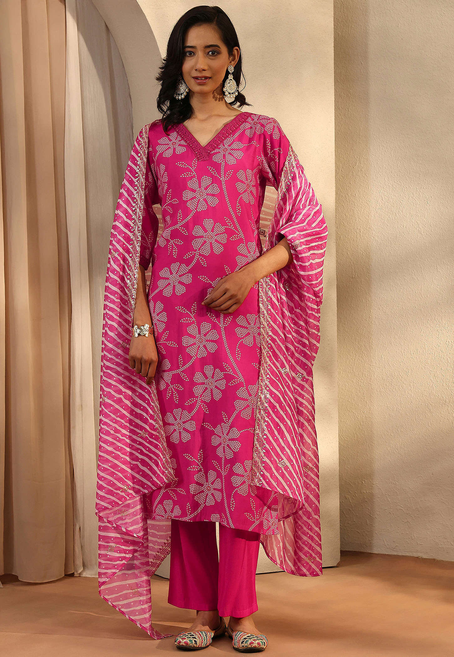 LIBAS Floral Print Straight Kurta Set-picture-47