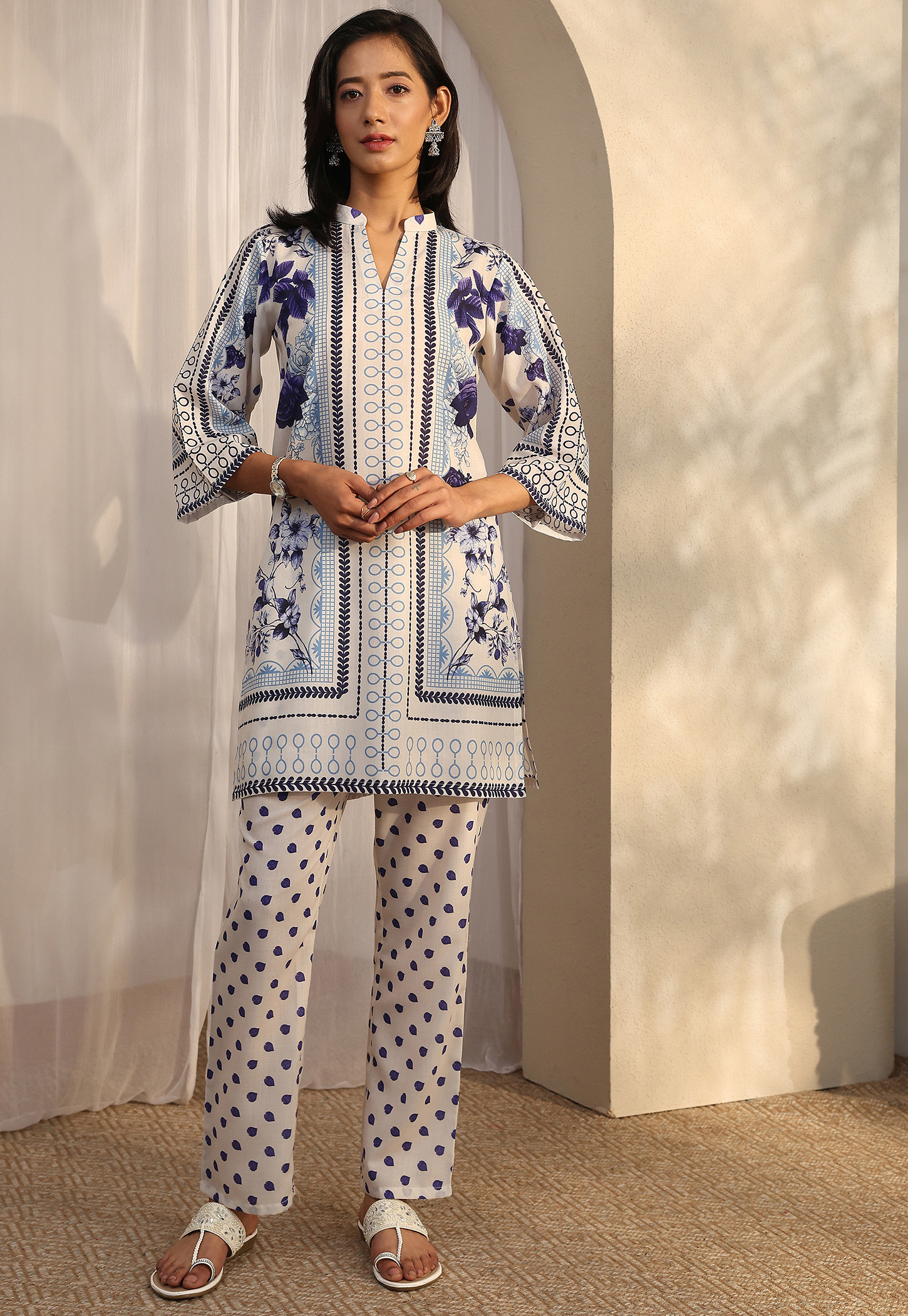 LIBAS Floral Print Kurti Set-picture-26