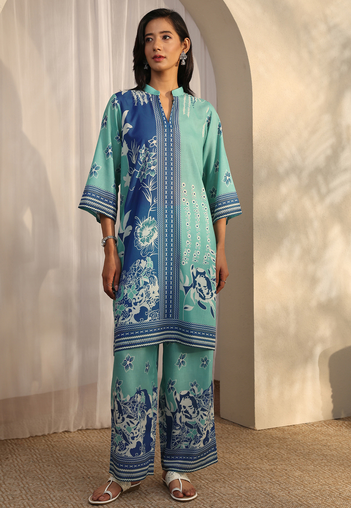 LIBAS Floral Printed Kurta Set-picture-53