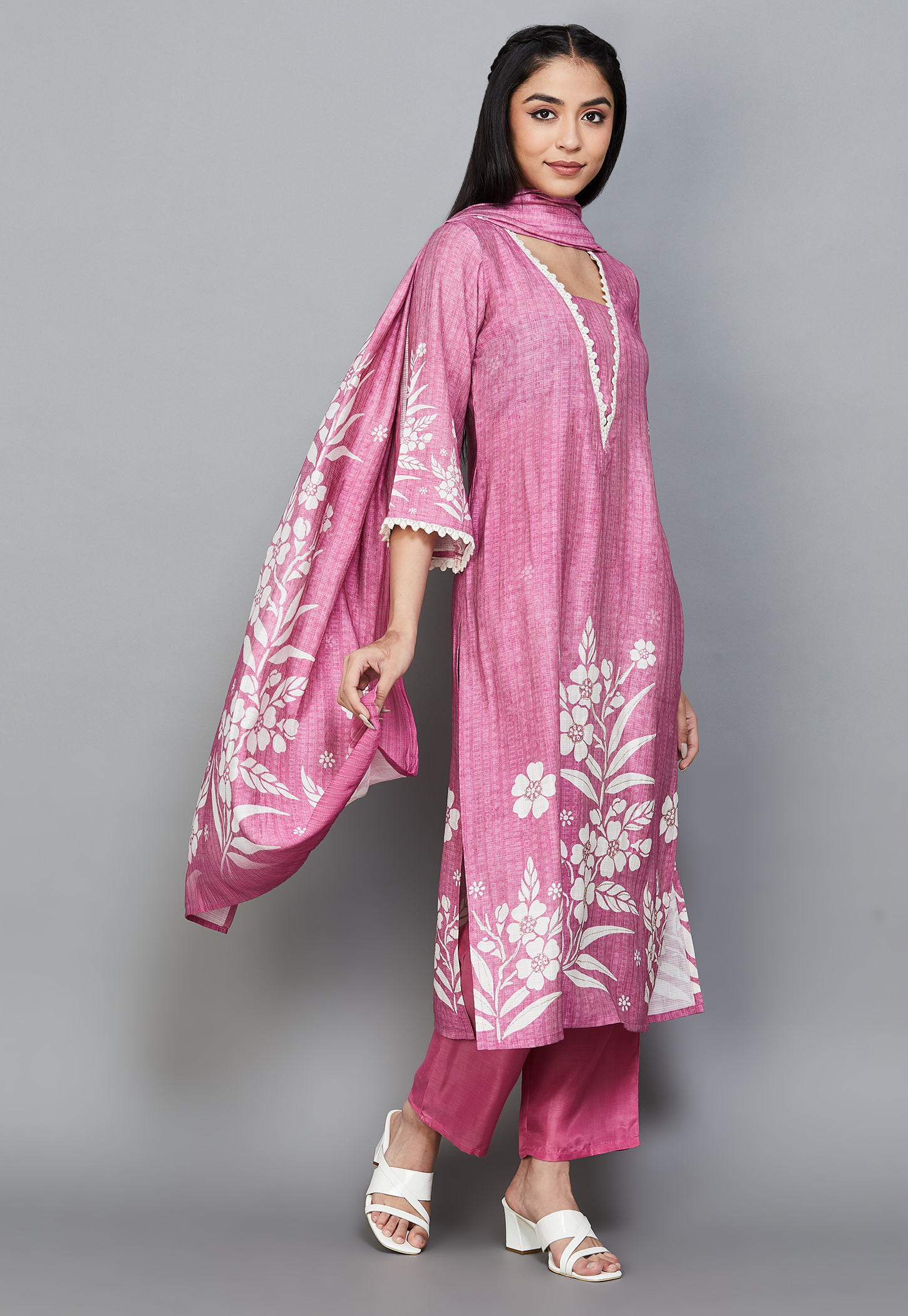 LIBAS Floral Print Straight Kurta Set-picture-28