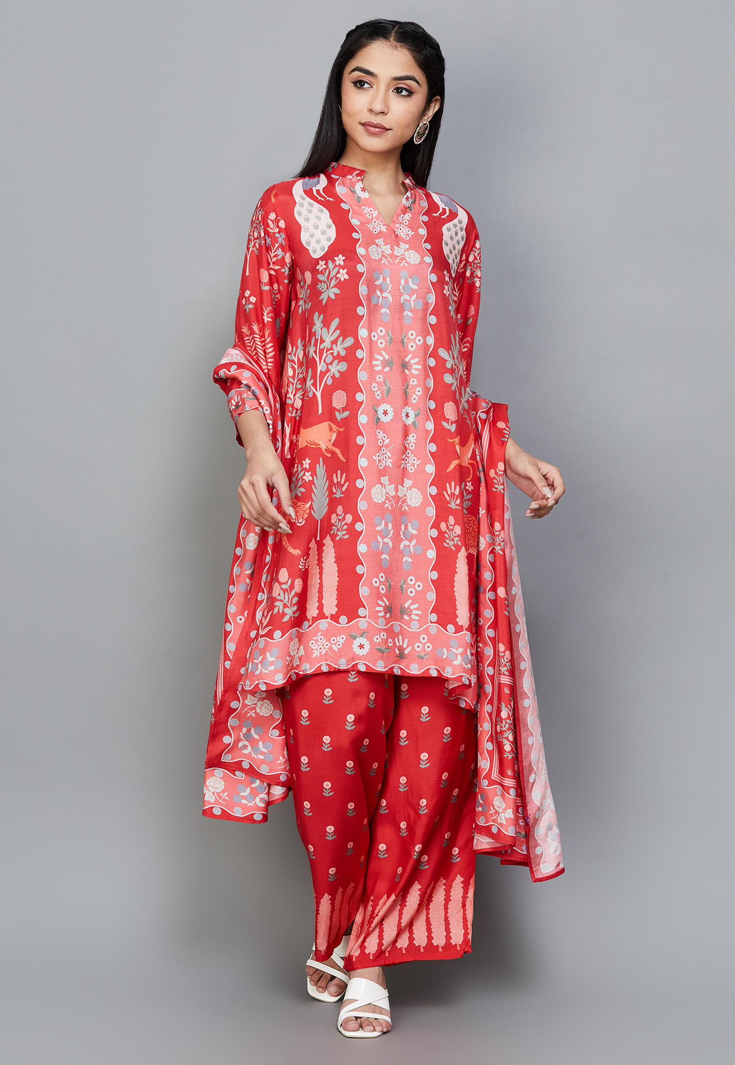 LIBAS Ethnic Print Straight Kurta Set-picture-20