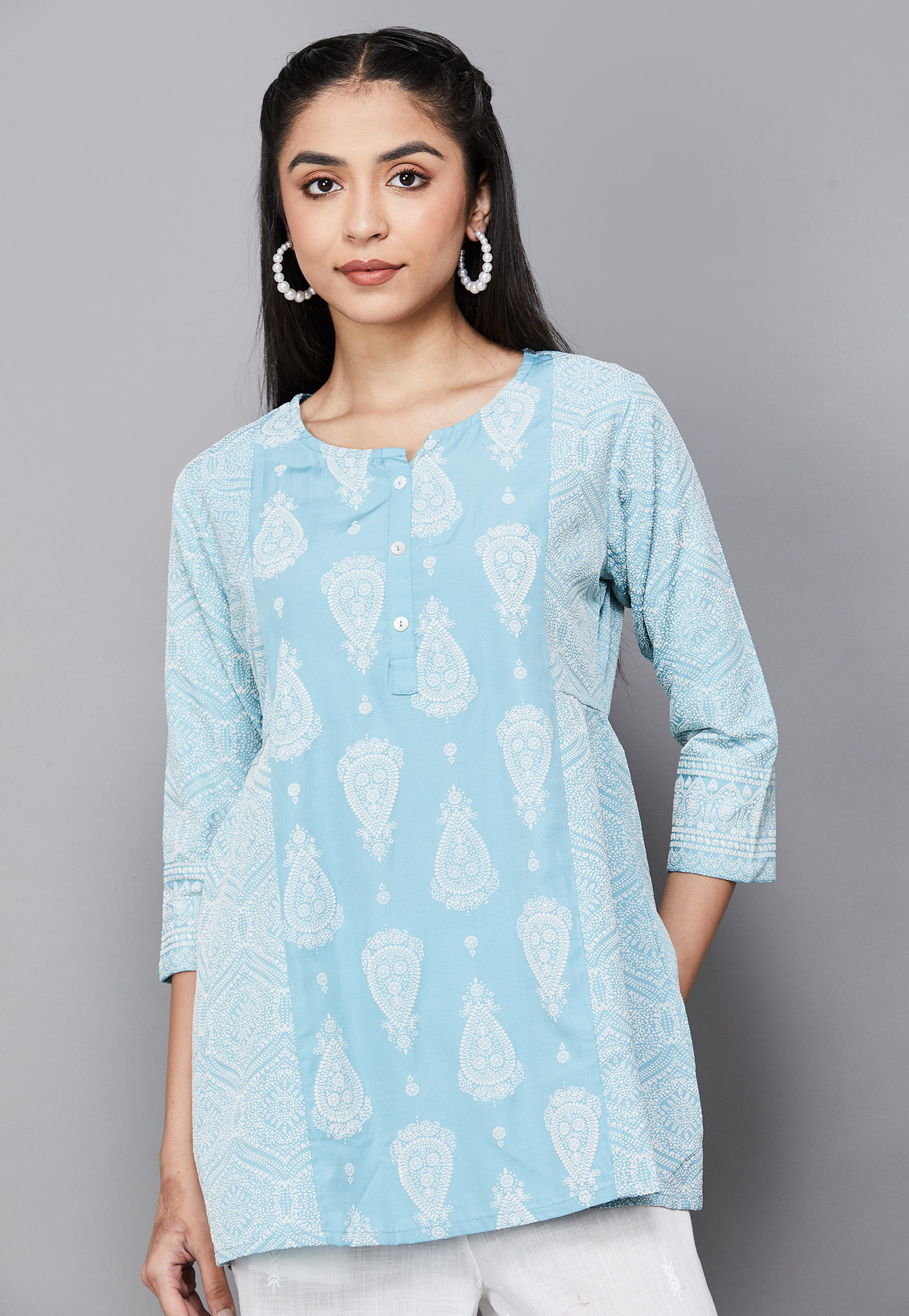 SPAN Ethnic Motif A-line Kurti-picture-41