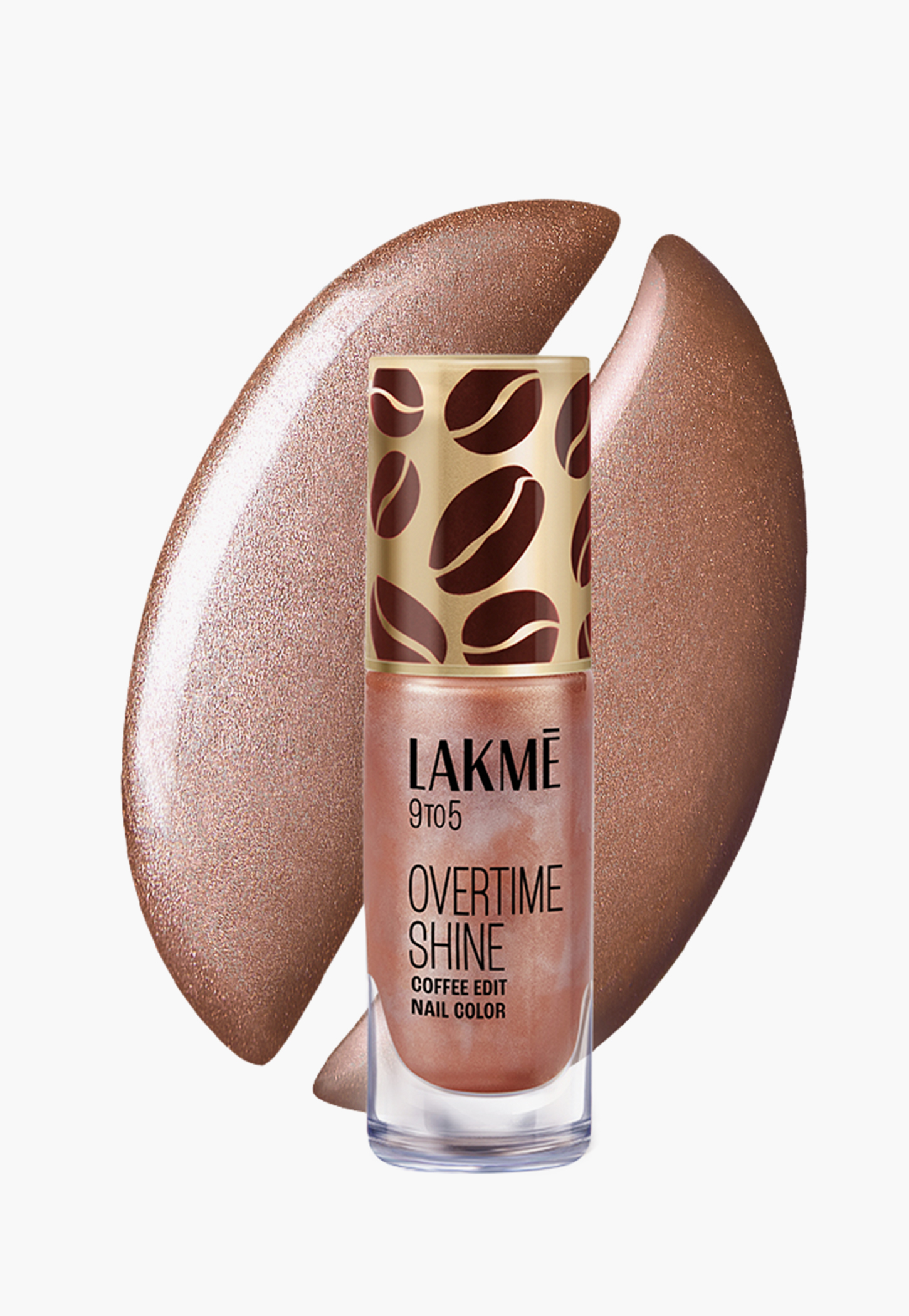 LAKME 9to5 Overtime Shine Coffee Edit Nail Colour - Toffee Crunch - 6ml-picture-47