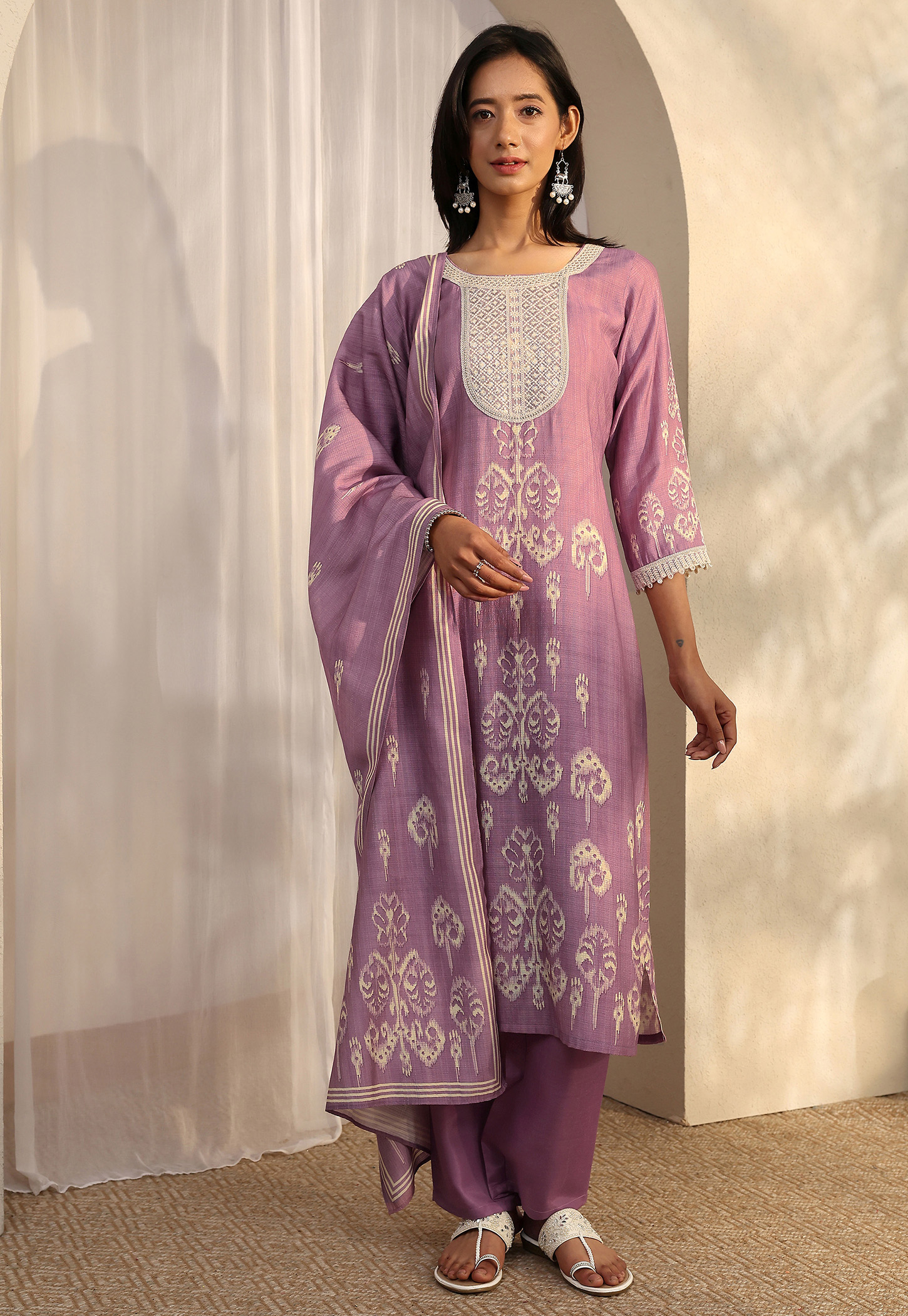 LIBAS Embroidered Straight Kurta Set-picture-21