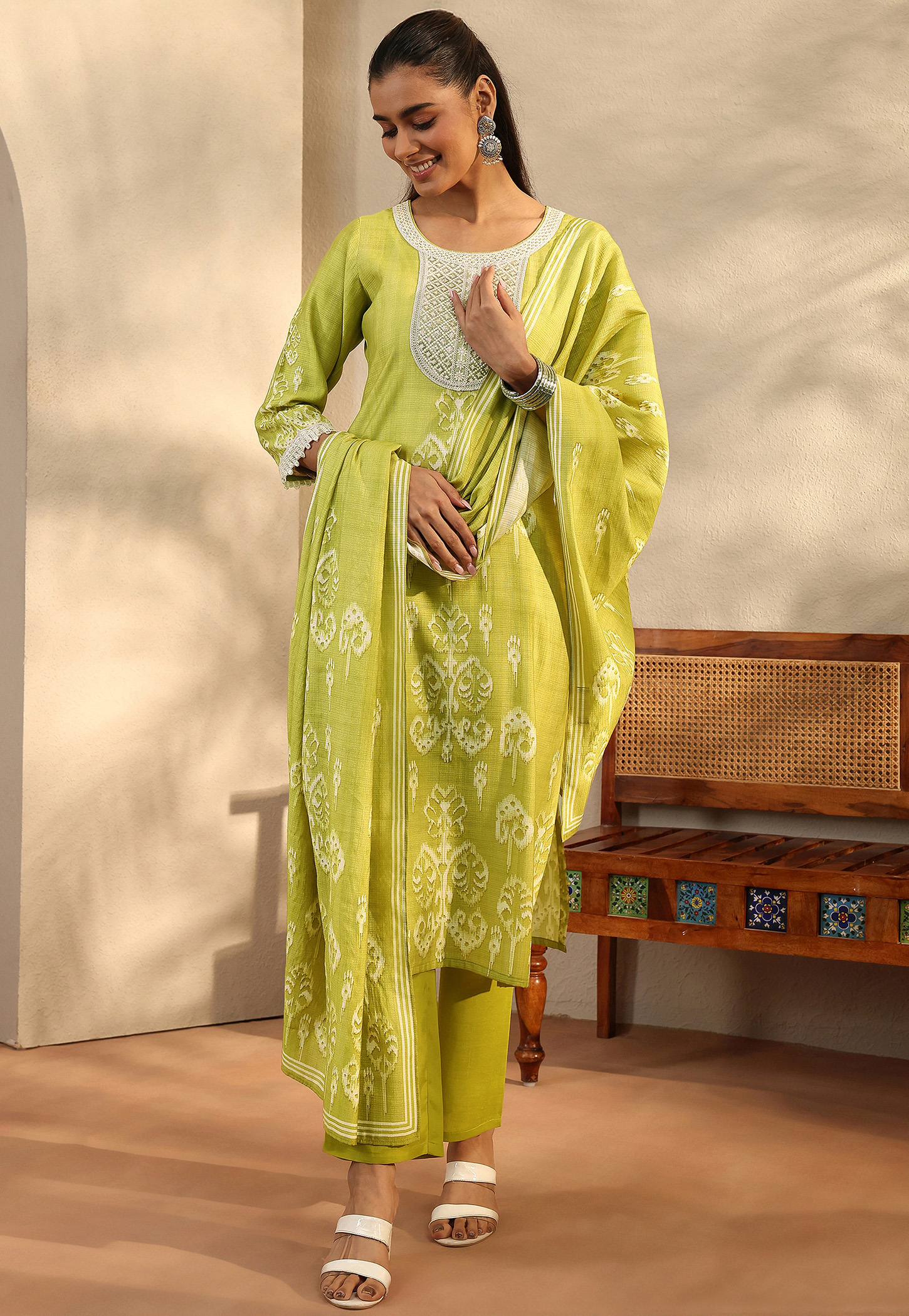 LIBAS Ethnic Motif Straight Kurta Set-picture-24