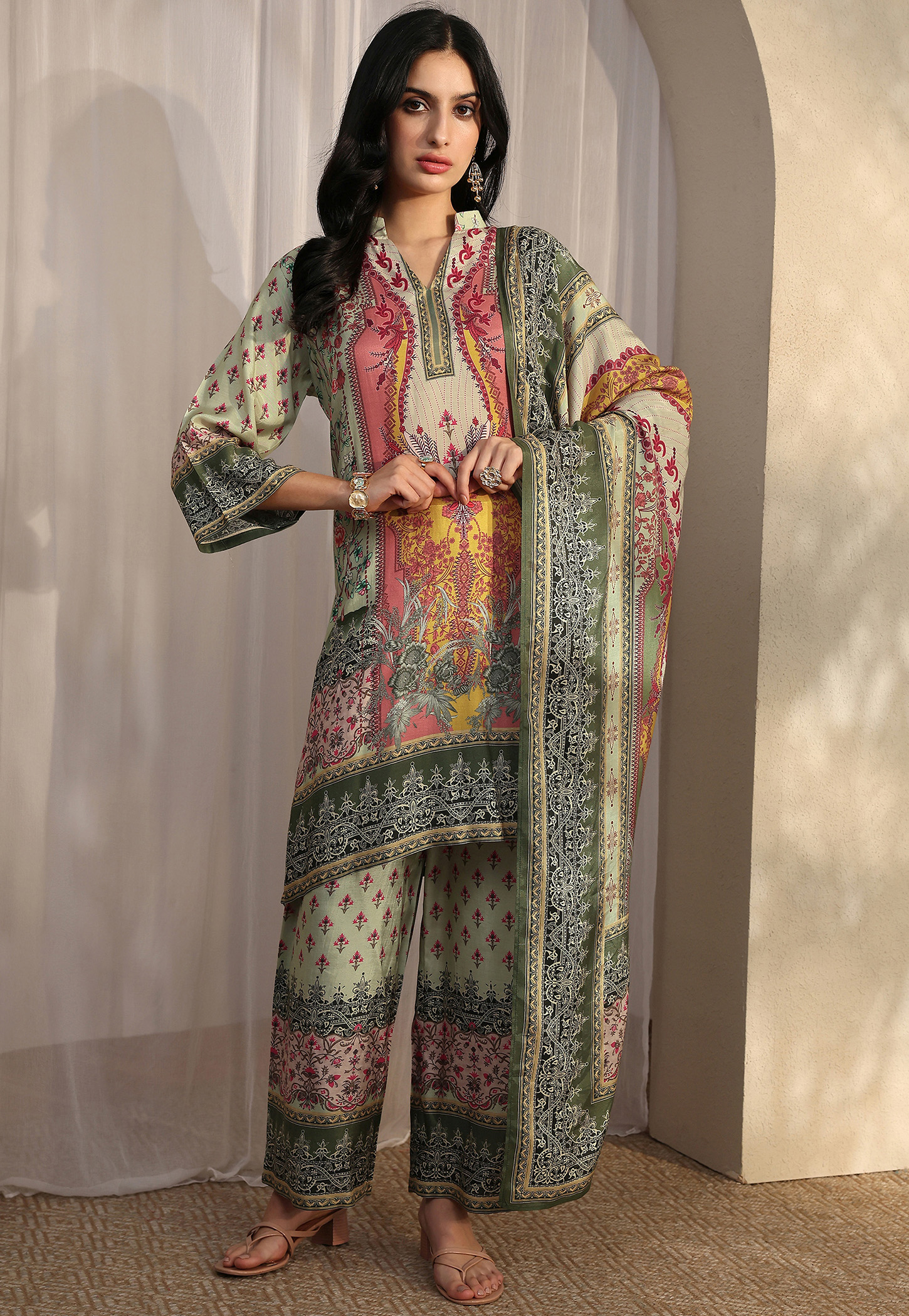 LIBAS Ethnic Motif Straight Kurta Set-picture-37