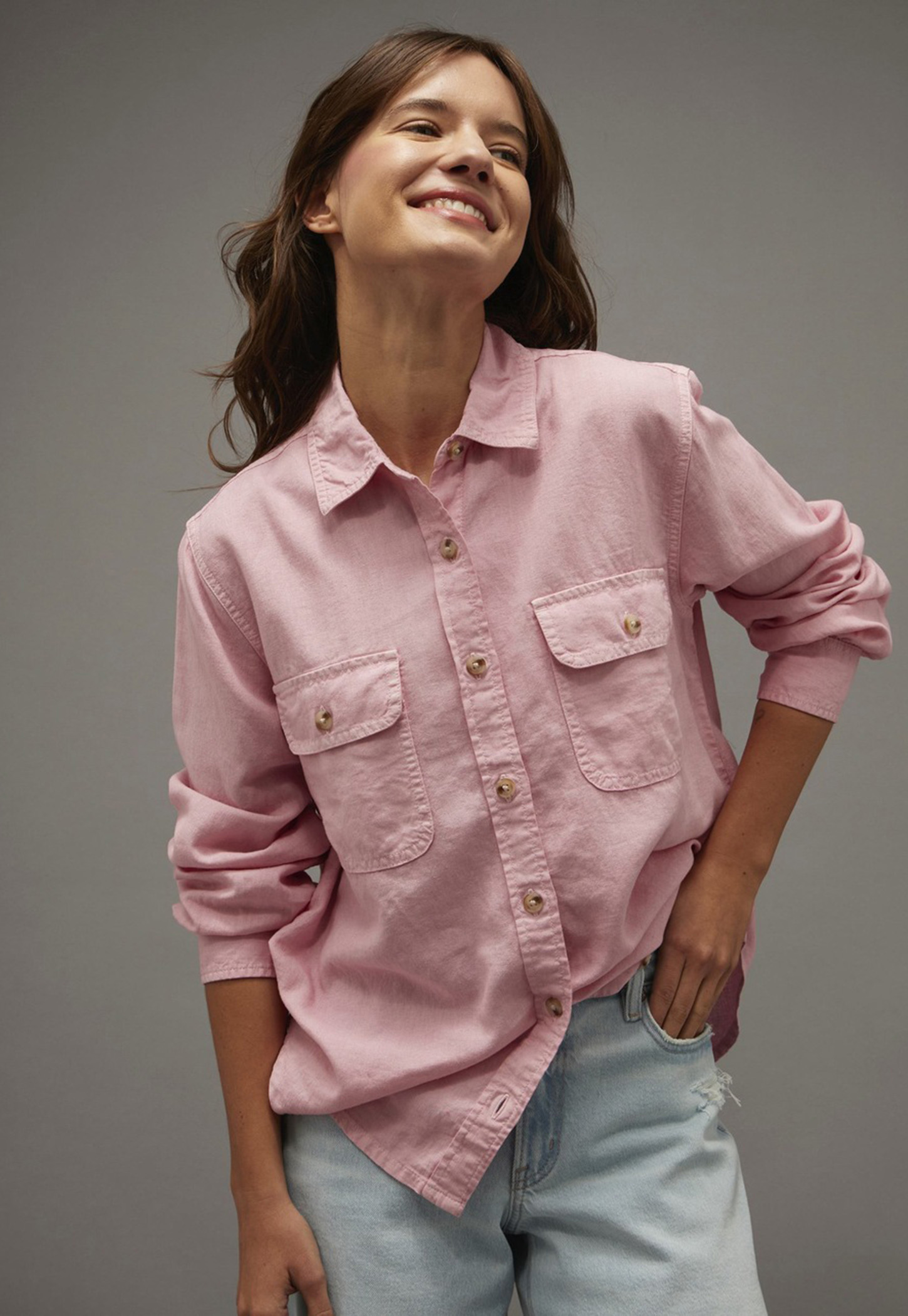 AMERICAN EAGLE Solid Shirt-picture-38