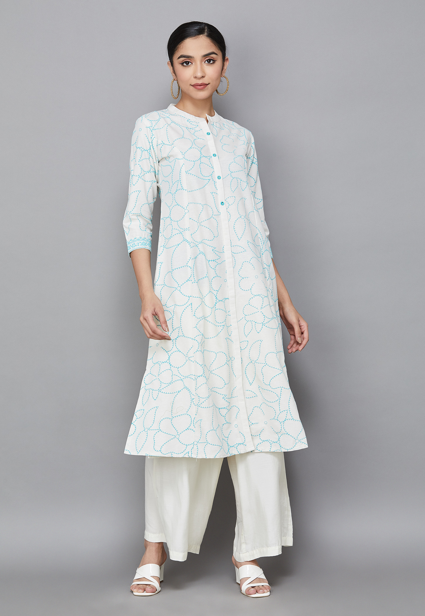 SPAN Floral Print Straight Kurta-picture-23