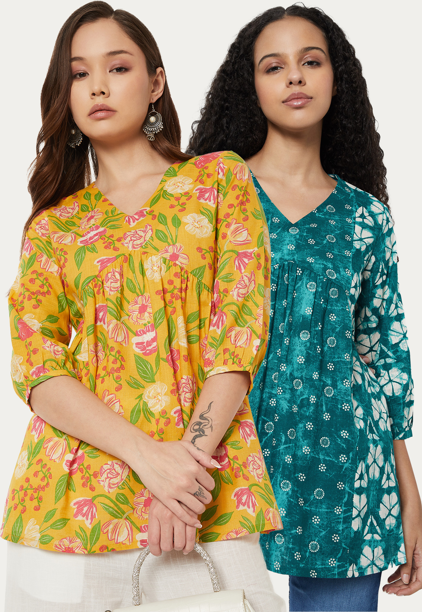 Women Printed Tunic - Pack of 2-image-28