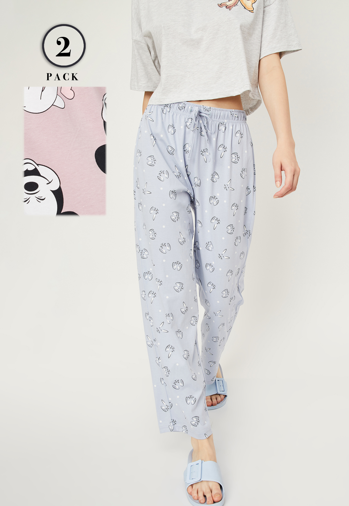 Women Printed Pyjamas - Pack of 2-picture-19