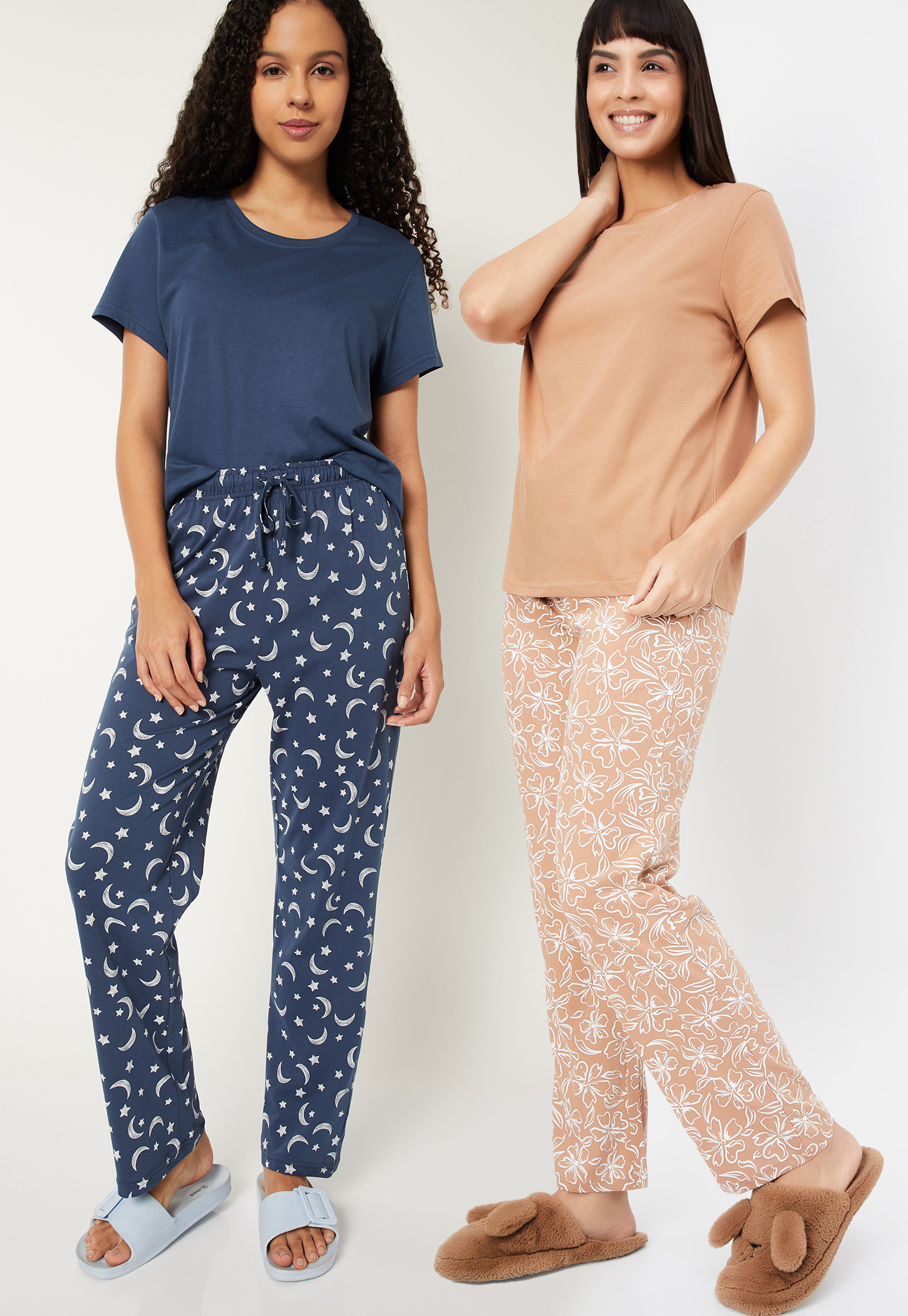 Women Printed PJ Set - Pack of 2-picture-27