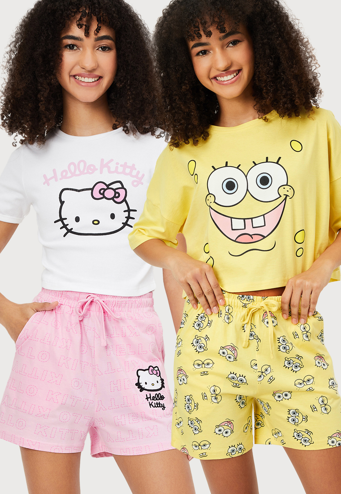 Women Character Print Shorts Set - Pack of 2-picture-23