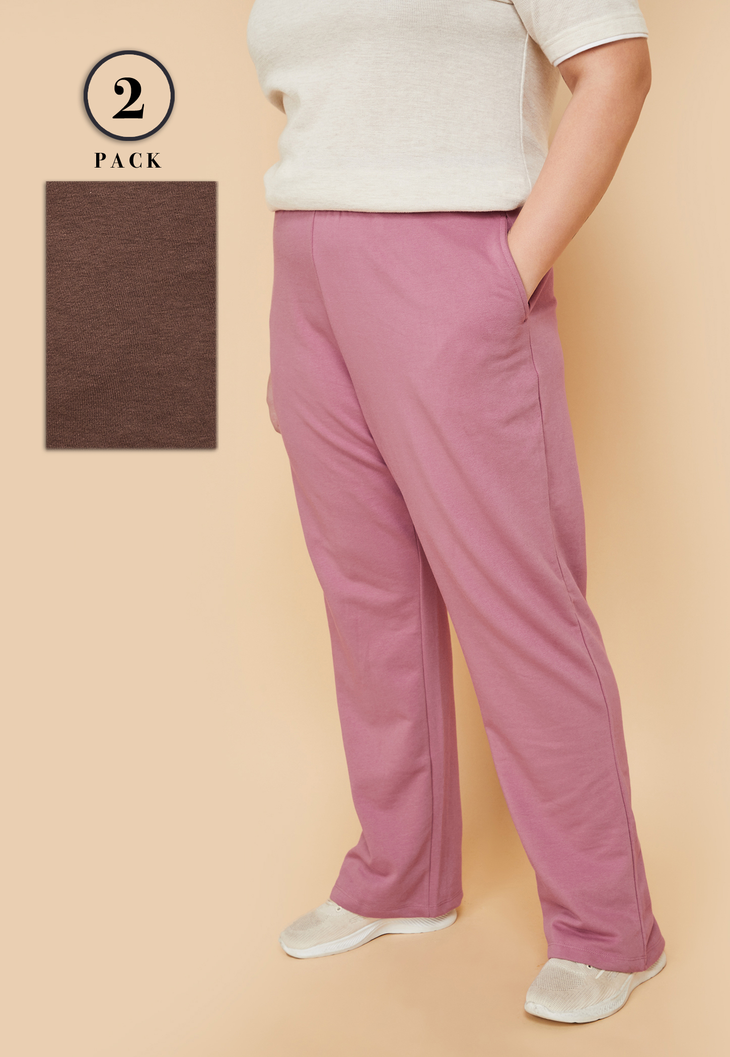 Women Solid Sports Track Pants - Pack of 2
